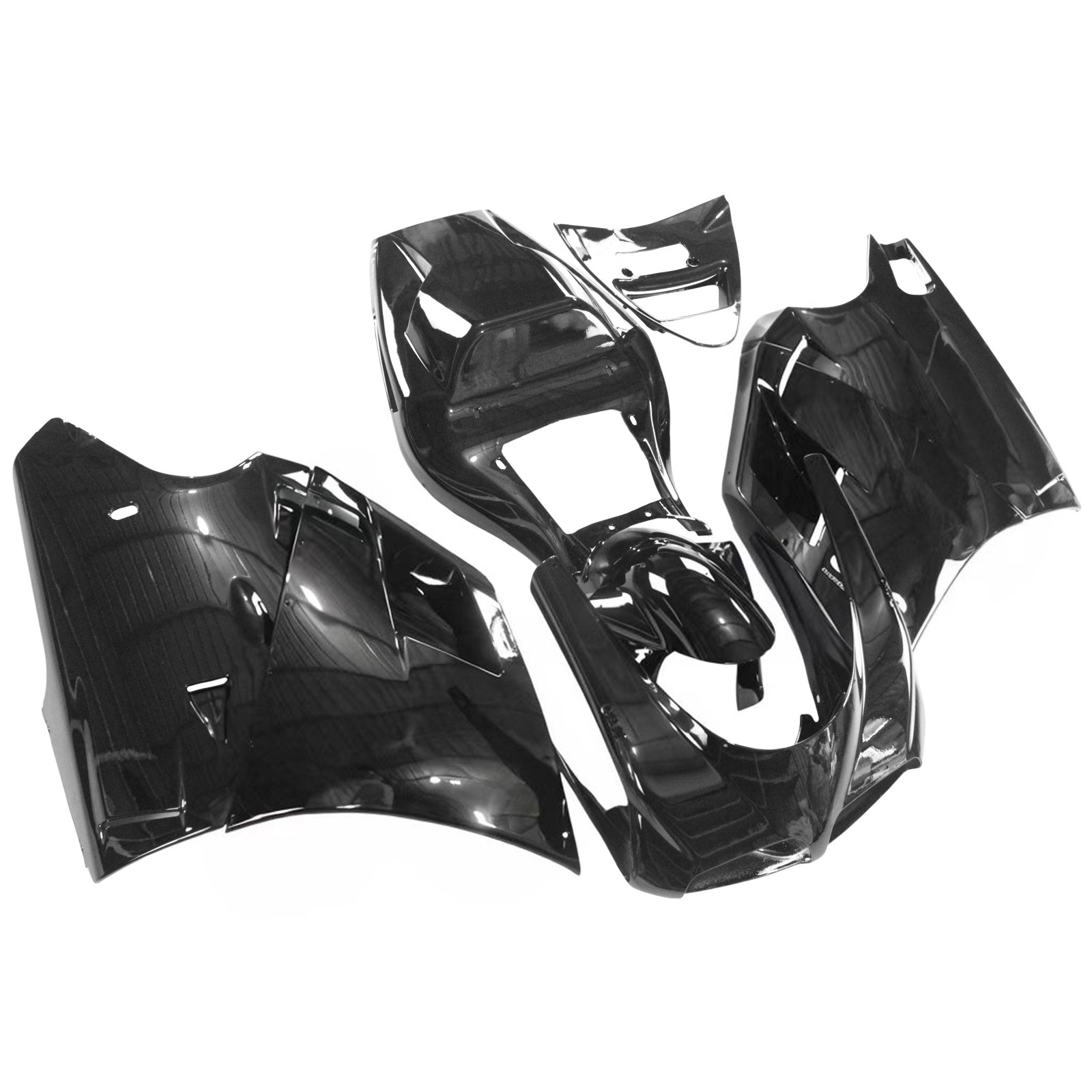 Amotopart Ducati 1996-2002 748/916/996/998 All Black Fairing Kit