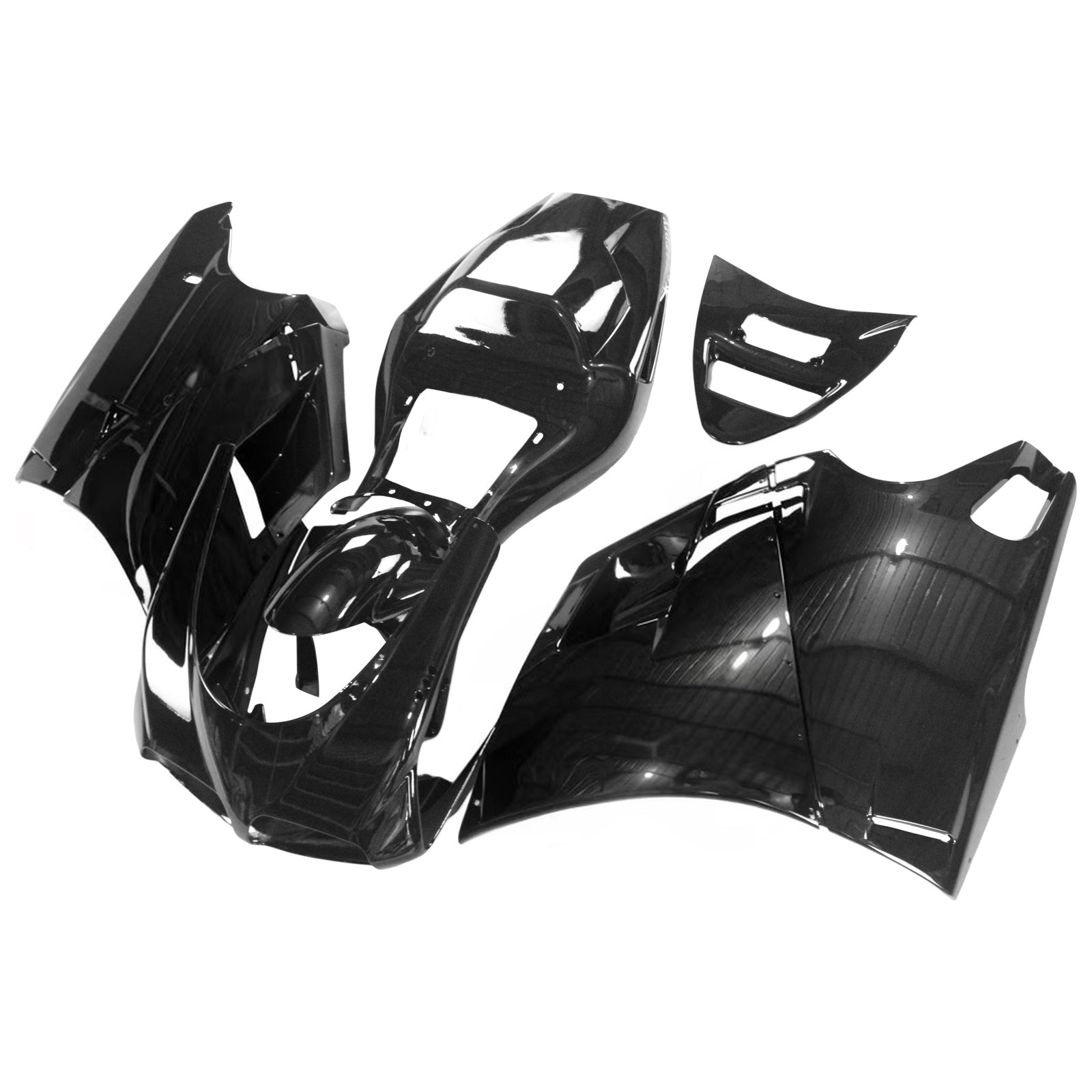 Amotopart Ducati 1996-2002 748/916/996/998 All Black Fairing Kit