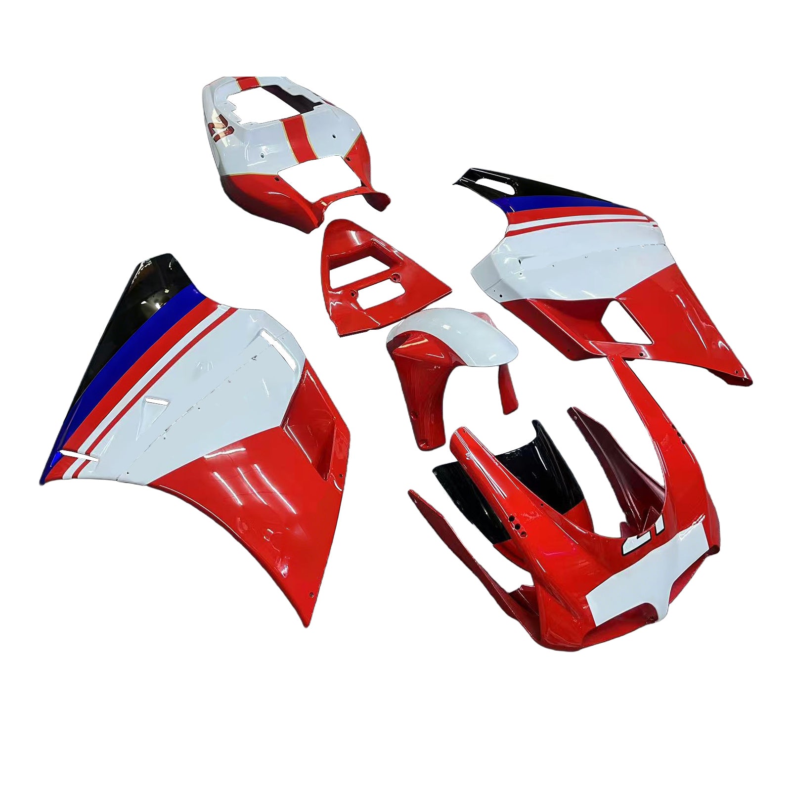 Amotopart Ducati 996 748 1996-2002 Red & White Style4 Failing Kit