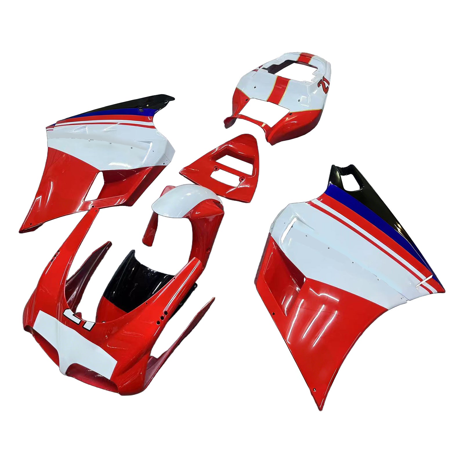 Amotopart Ducati 996 748 1996-2002 Red & White Style4 Failing Kit