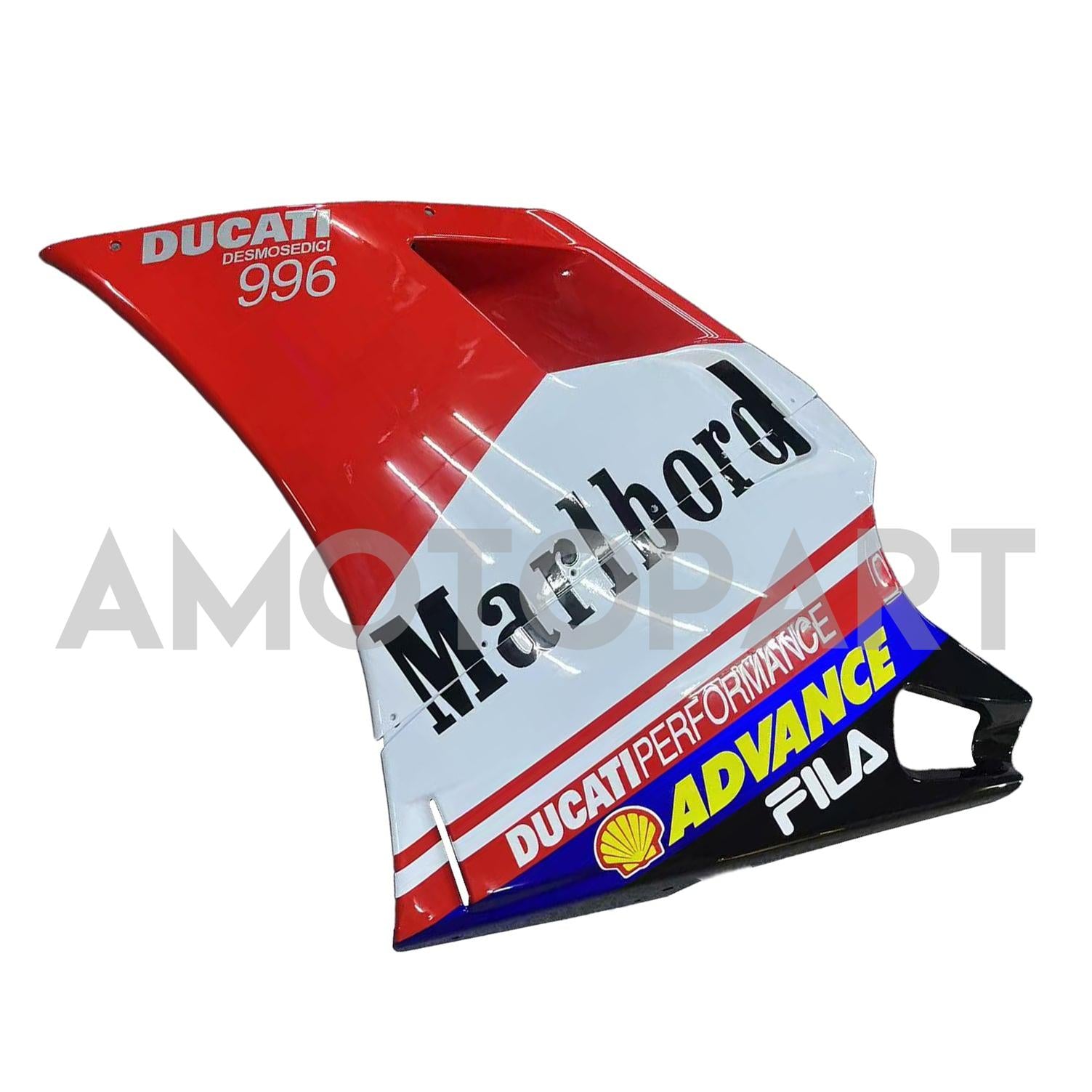 Amotopart Ducati 996 748 1996-2002 Rød & hvid stil4 Fairing Kit