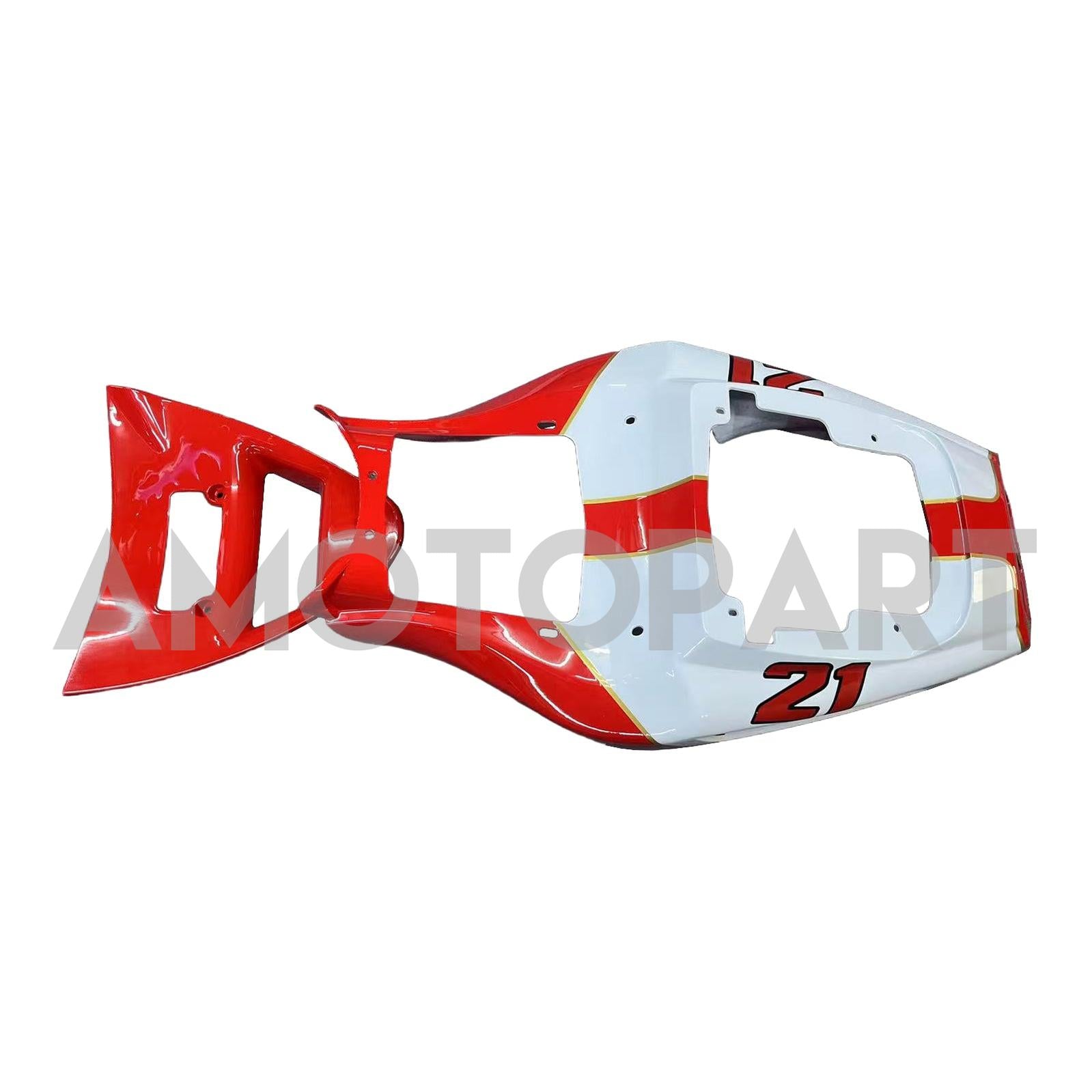 Amotopart Ducati 996 748 1996-2002 Rød & hvid stil4 Fairing Kit
