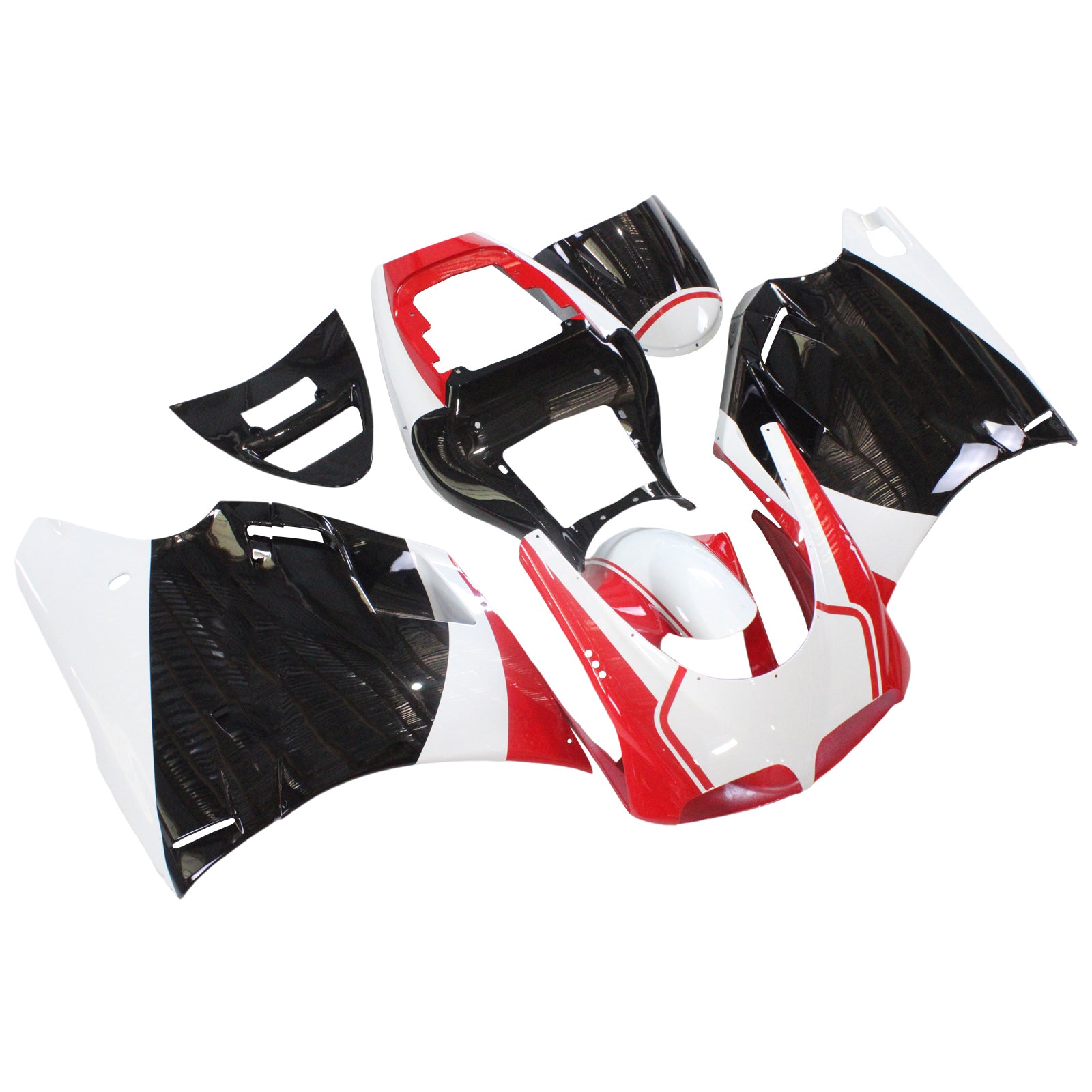 Amotopart Ducati 748/916/996/998 1996-2002 Red&Black Style3 Fairing Kit