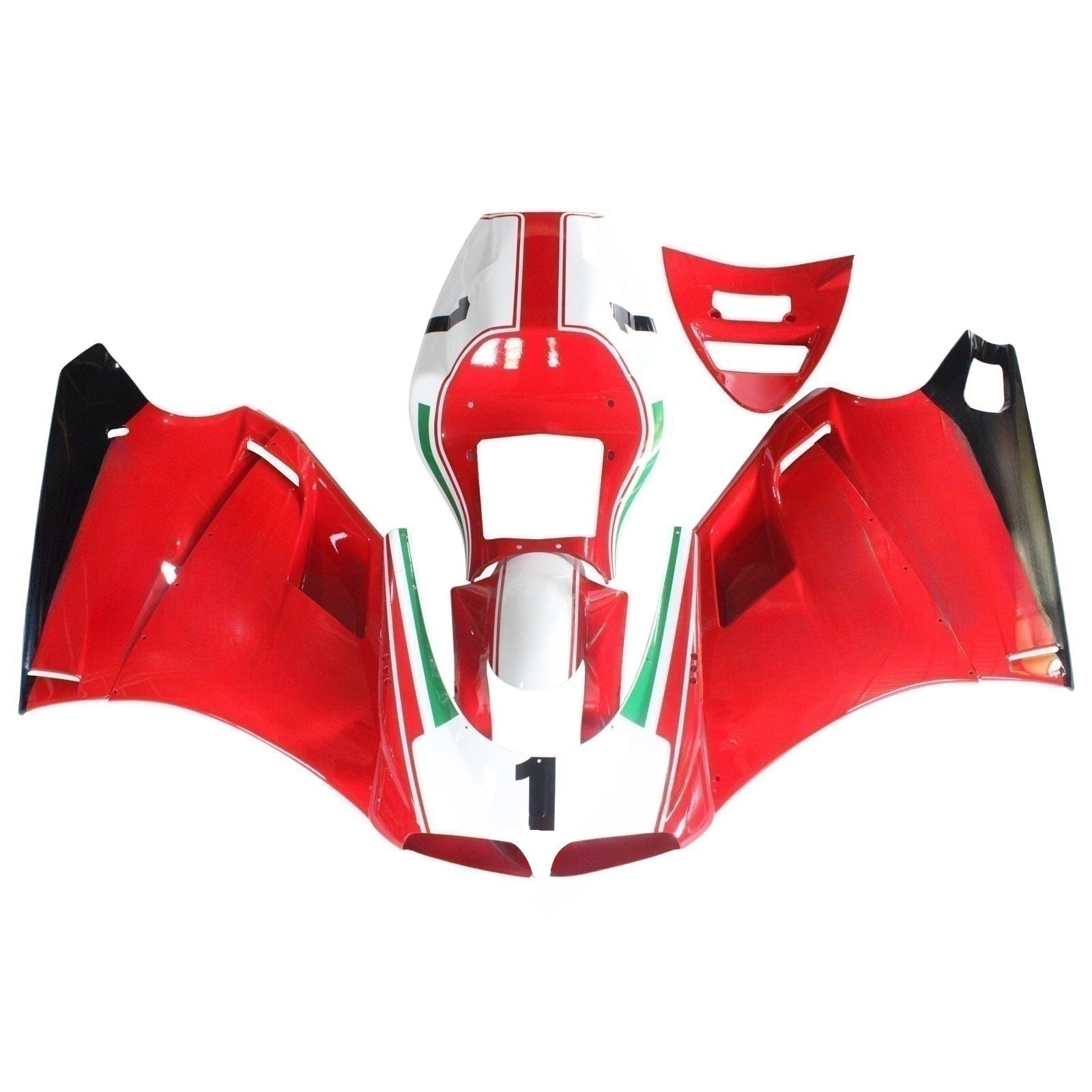 Amotopart Ducati 748/916/996/998 1996-2002 Red&White Style4 Fairing Kit