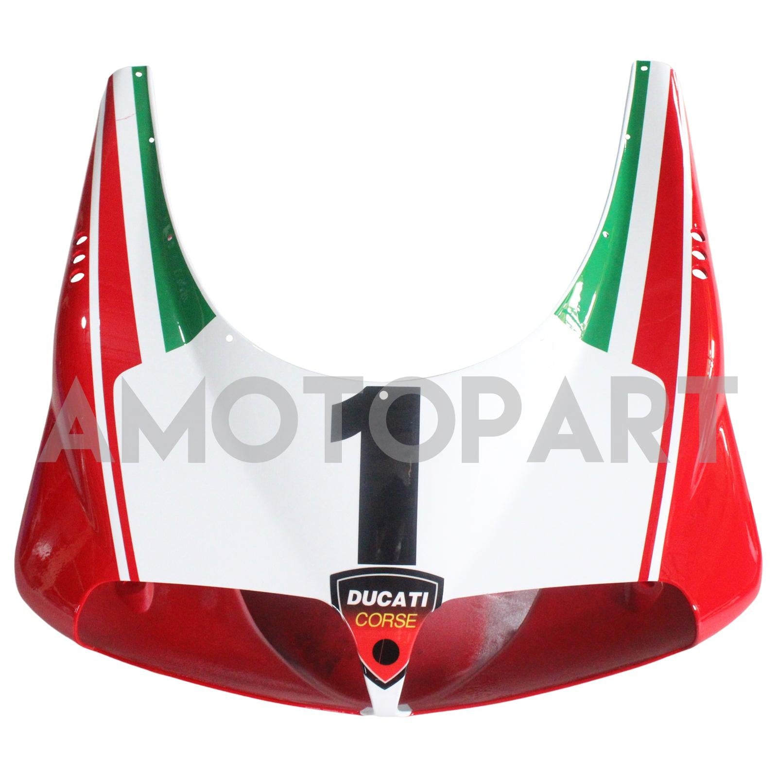 Amotopart Ducati 748/916/996/998 1996-2002 Red&White Style4 Fairing Kit