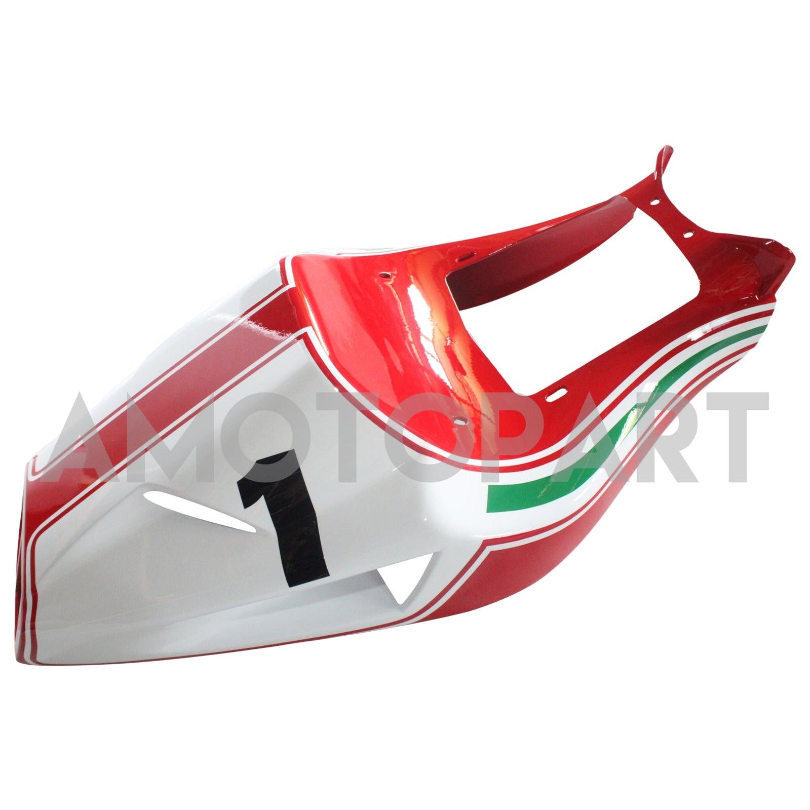 Amotopart Ducati 748/916/996/998 1996-2002 Red&White Style4 Fairing Kit
