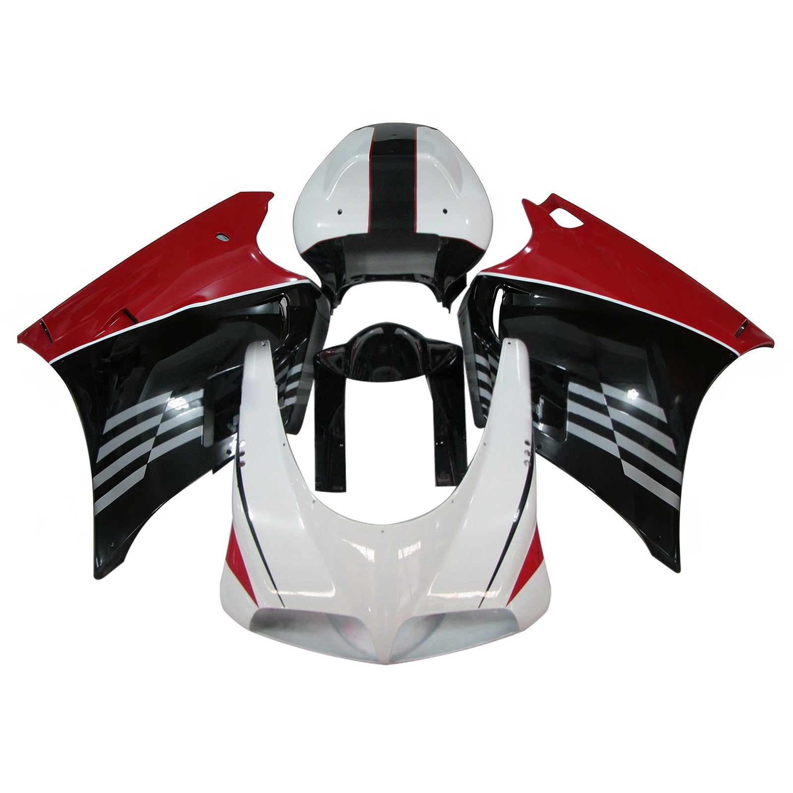 Amotopart Ducati 996 748 1996-2002 Red & Black Style 7 Failing Kit