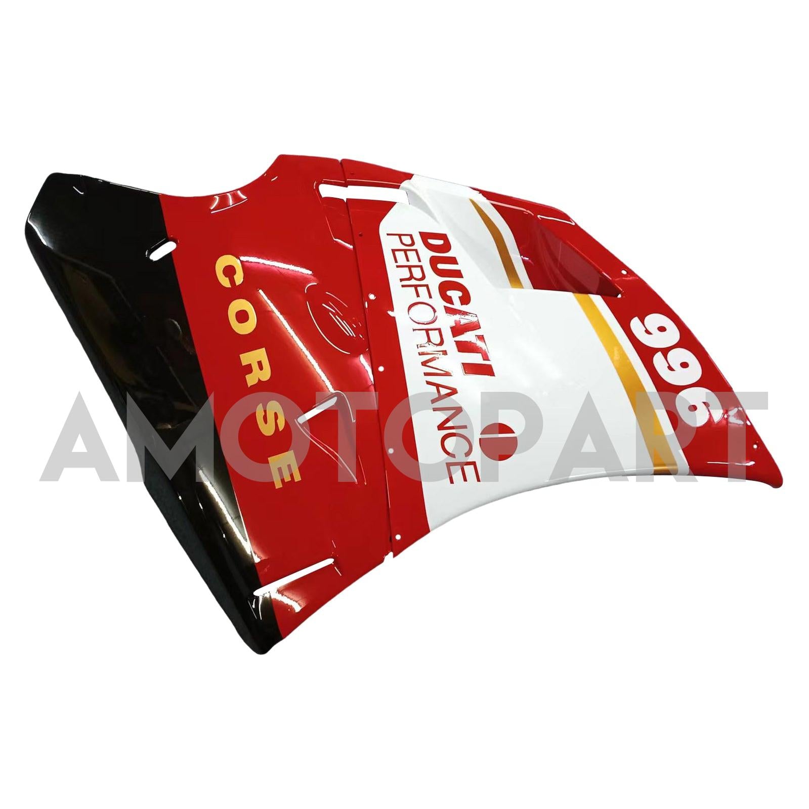 Amotopart Ducati 996 748 1996-2002 Red & White Style1 Fairing Kit