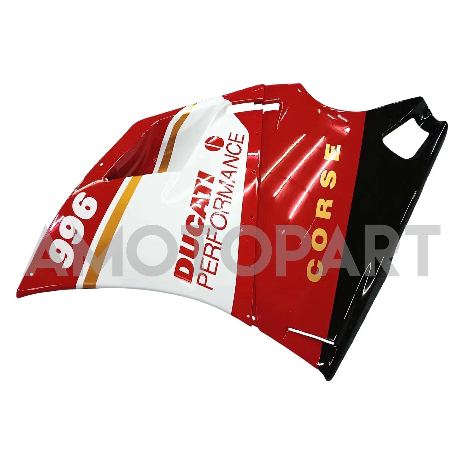 Amotopart Ducati 996 748 1996-2002 Red & White Style1 Fairing Kit