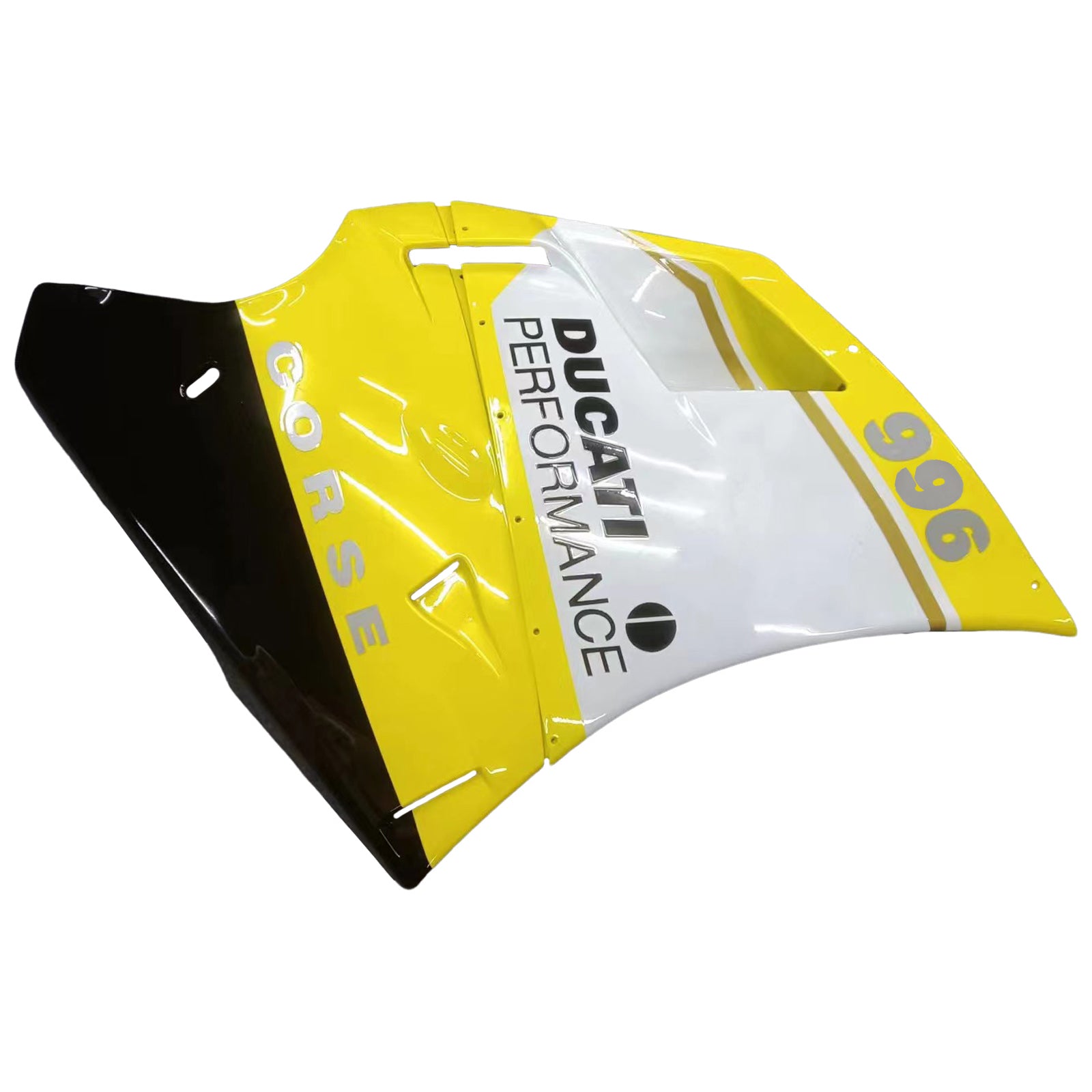 Amotopart Ducati 748/916/996/998 1996-2002 Blanc&Kit de carénage jaune