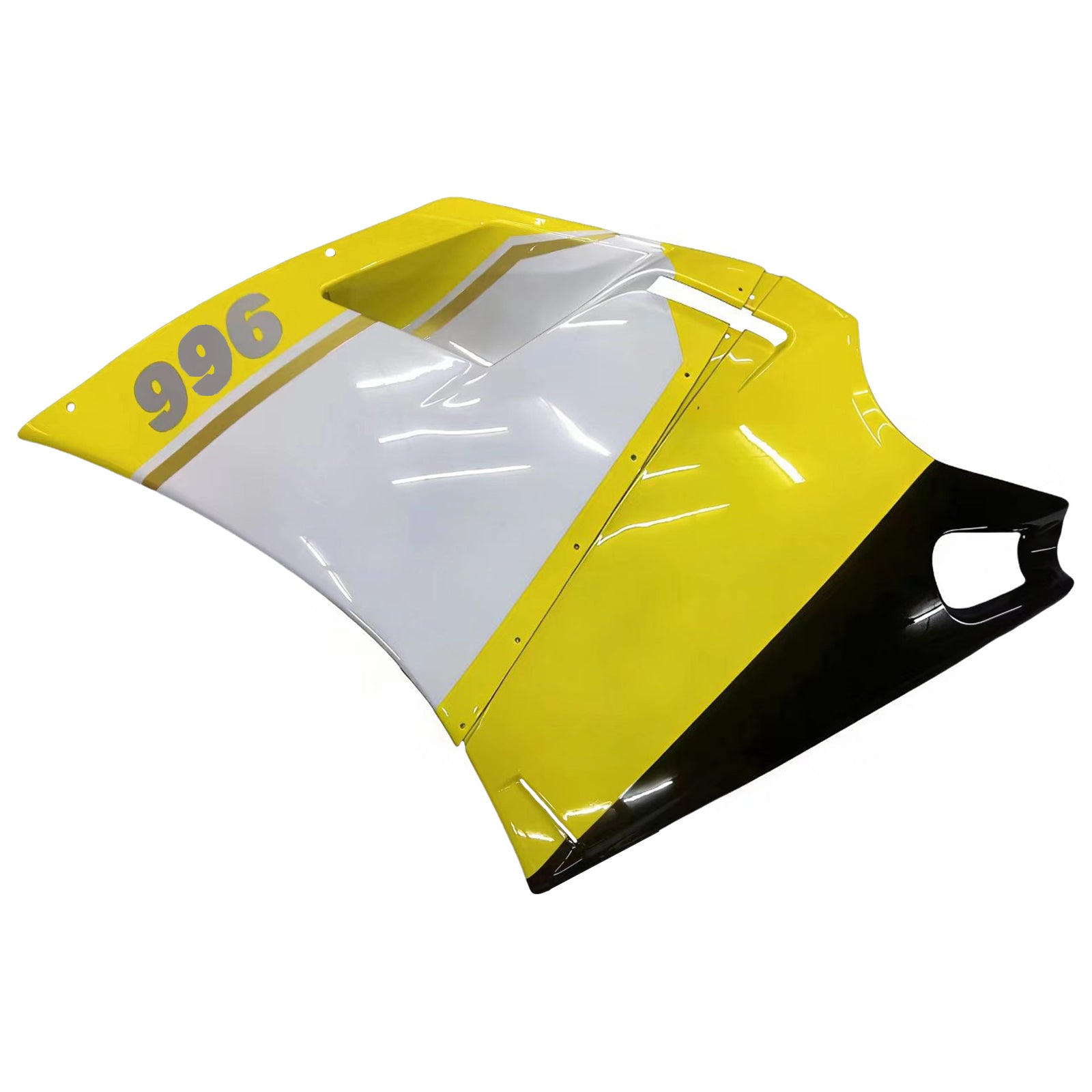 Amotopart Ducati 748/916/996/998 1996-2002 Weiß&Gelber Verkleidungssatz