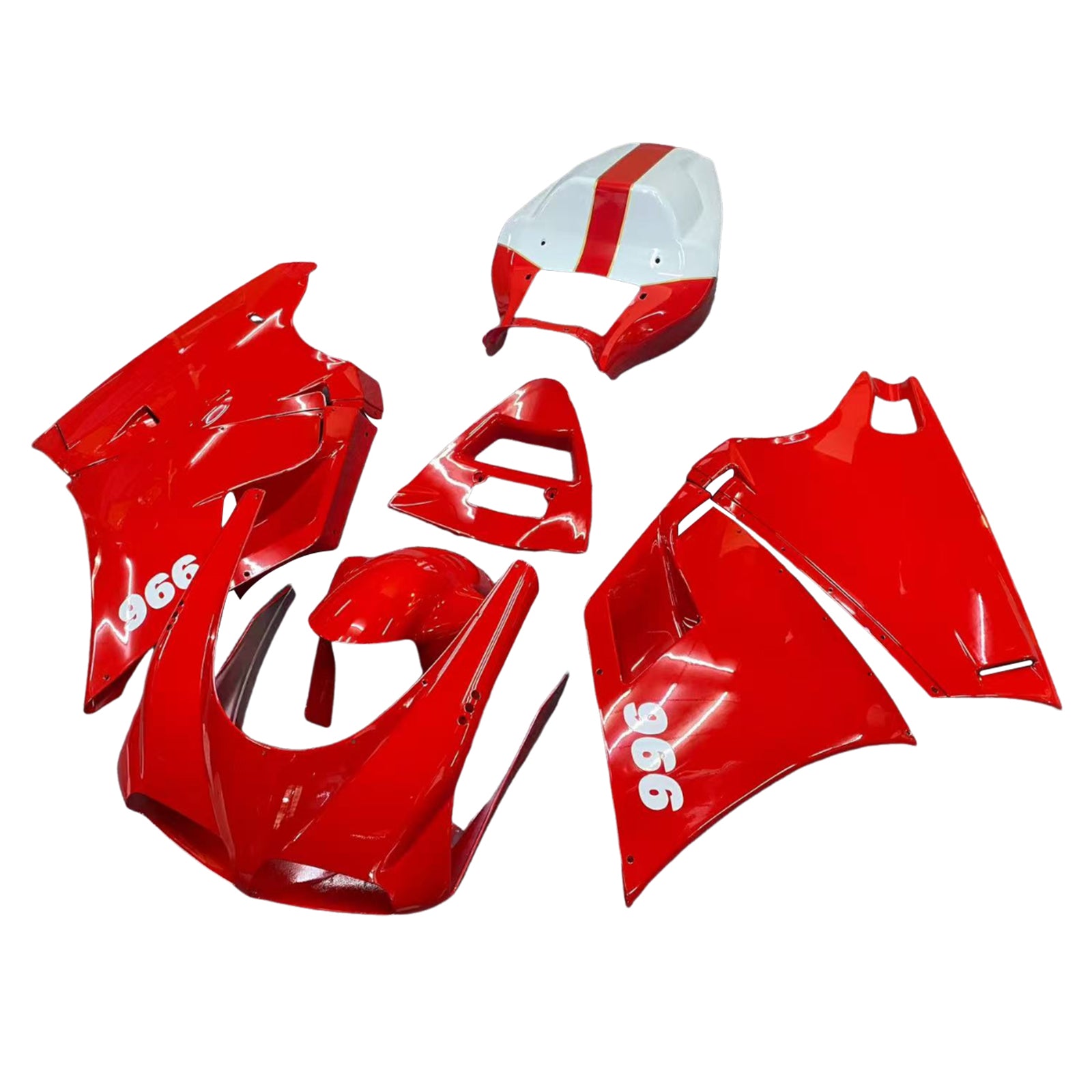 Amotopart 1996-2002 Ducati 996 748 Red Fairing Kit