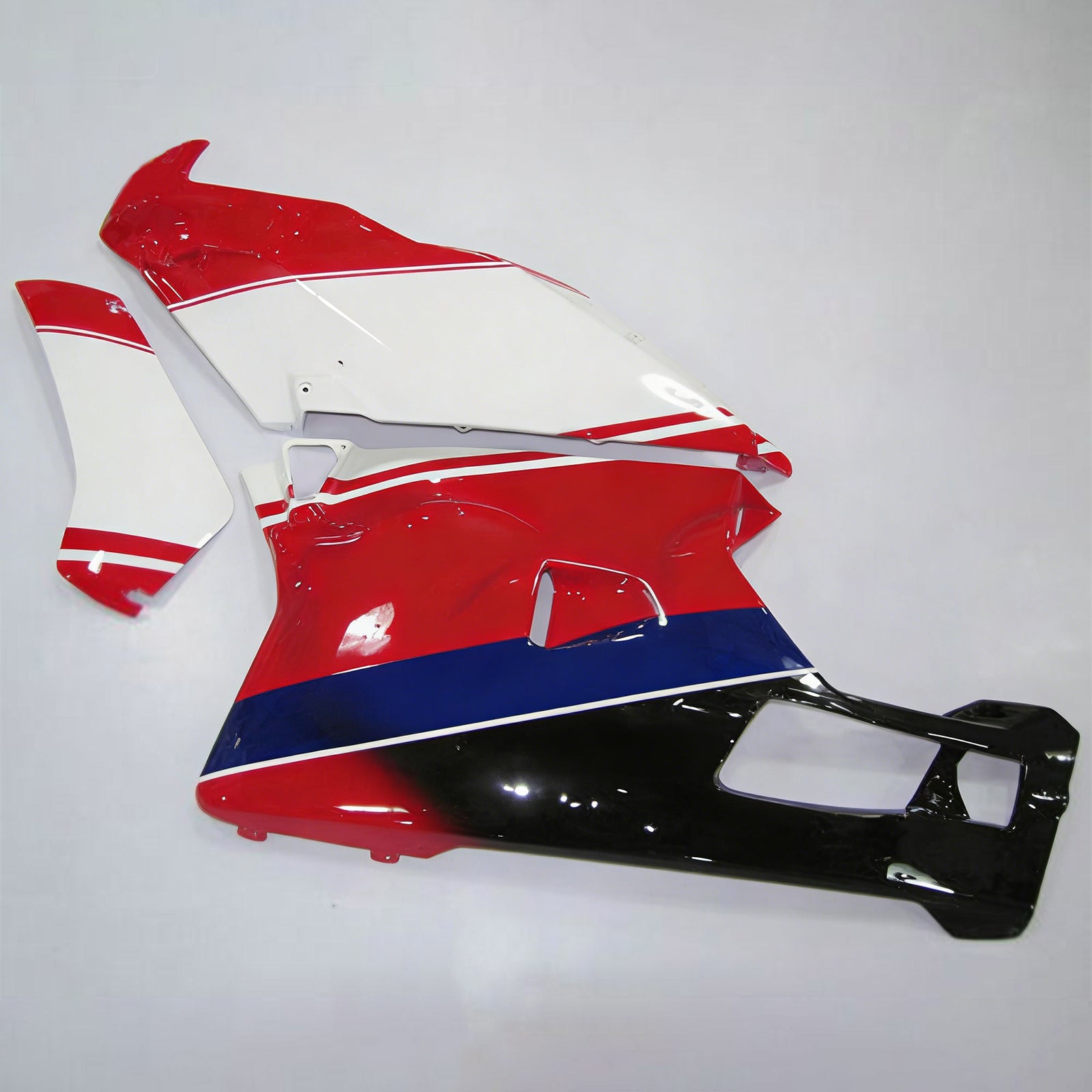 Amotopart 2003 2004 Ducati 999 749 Red&White Style11 Fairing Kit