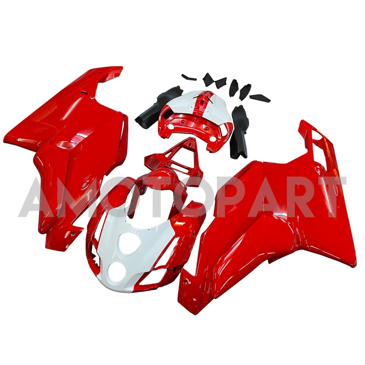 Amotopart 2003 2004 Ducati 999 749 Red&White Style15 Fairing Kit