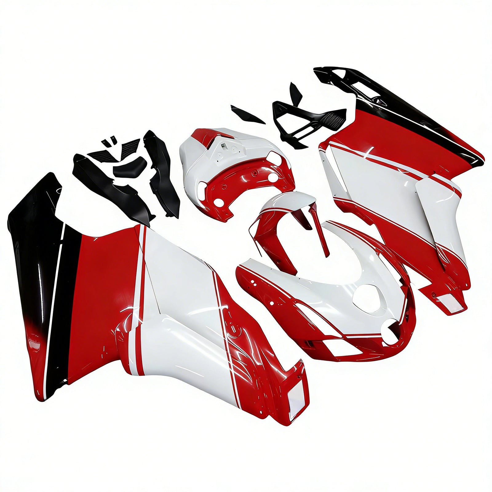 Amotopart 2003 2004 Ducati 999 749 Rot&Wweißes Verkleidungsset
