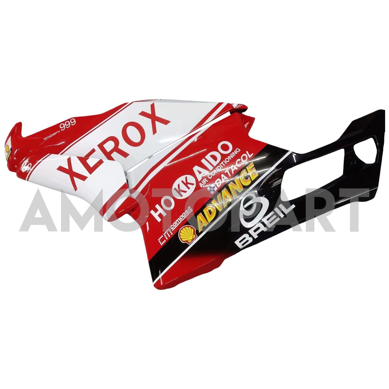 Amotopart 2003 2004 Ducati 999 749 Red & White z zestawem do owiewki logo