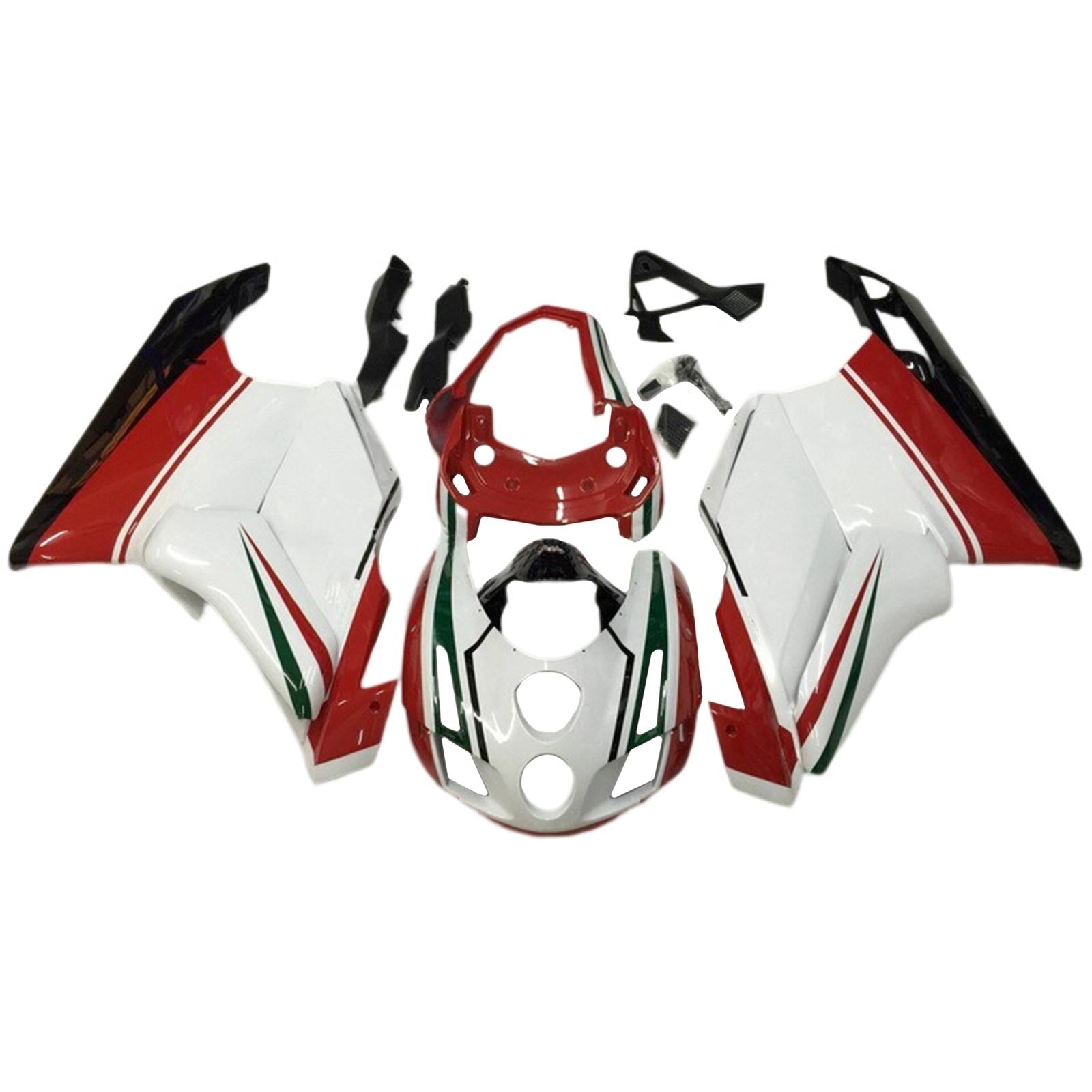 Amotopart 2003 2004 Ducati 999 749 Kit carena Style9 rosso e bianco