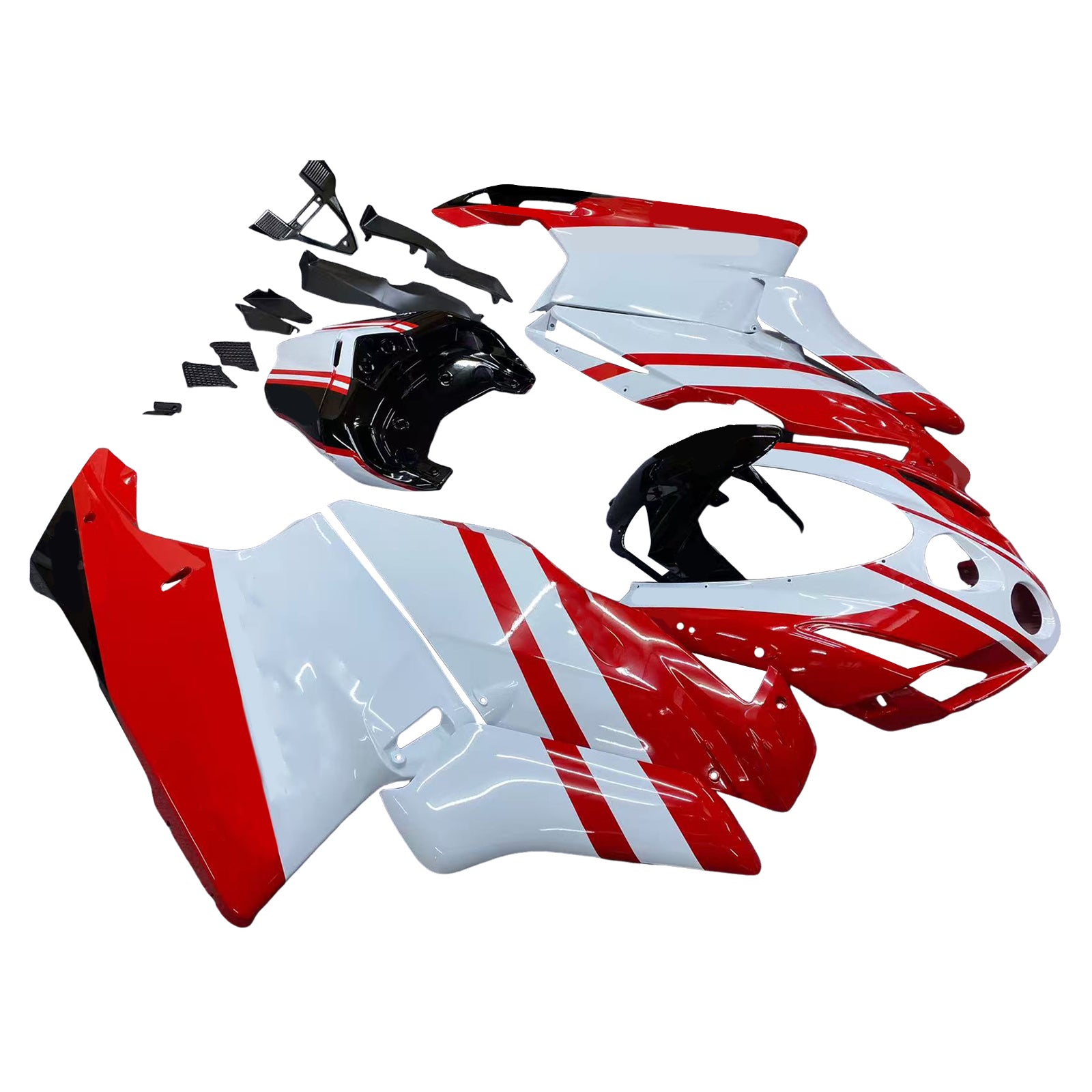 Amotopart 2003 2004 Ducati 999 749 Rot&White Style3 Verkleidungssatz