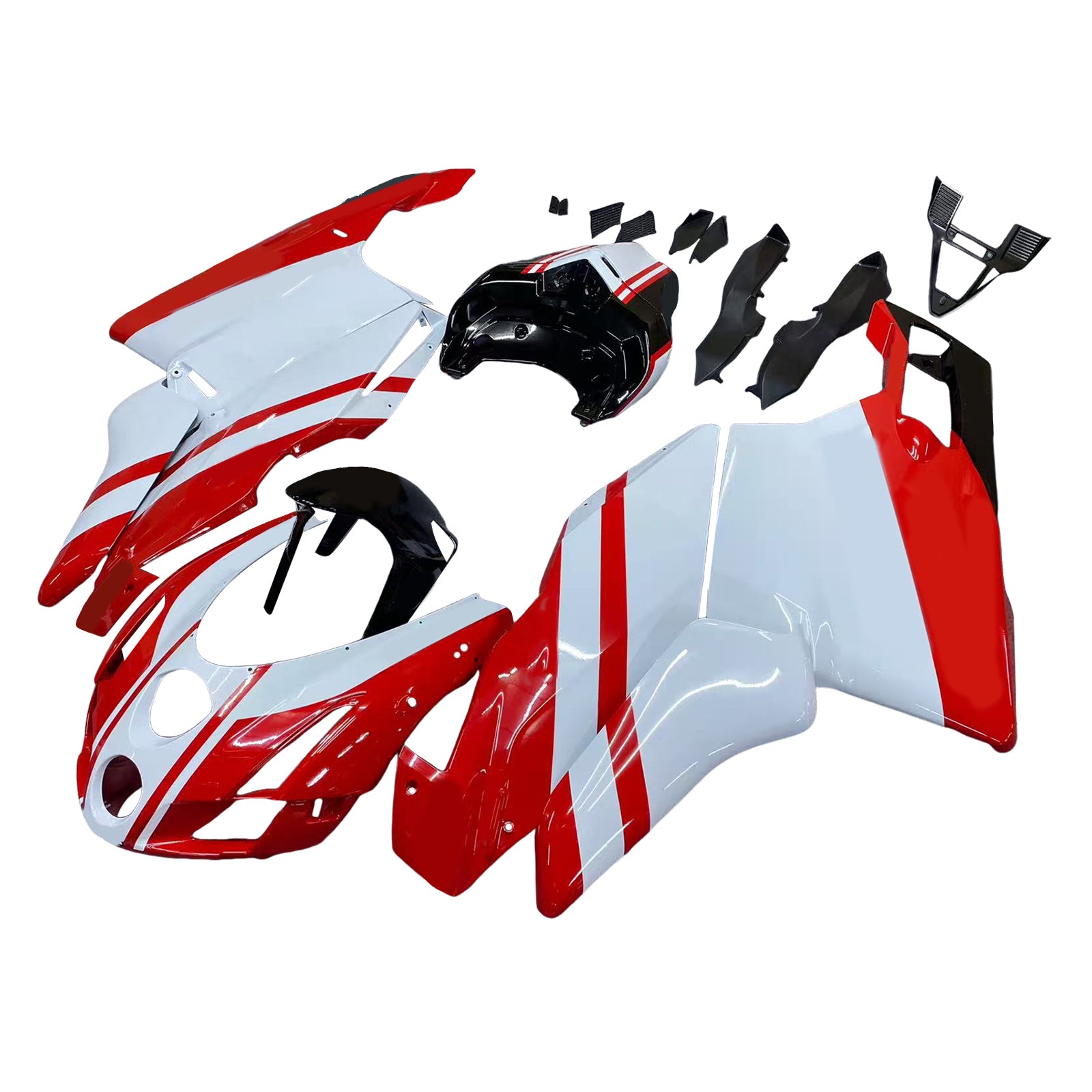 Amotopart 2003 2004 Ducati 999 749 Rot&White Style3 Verkleidungssatz