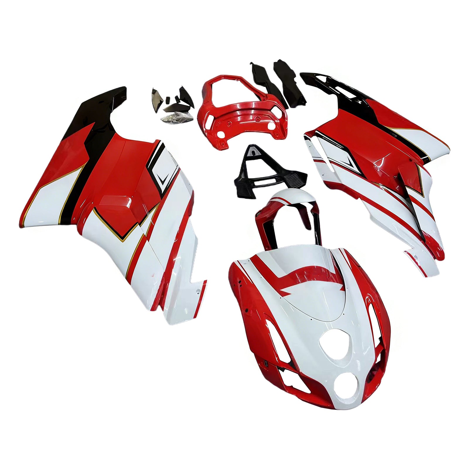 Amotopart 2003 2004 Ducati 999 749 Rot&Verkleidungssatz White Style1
