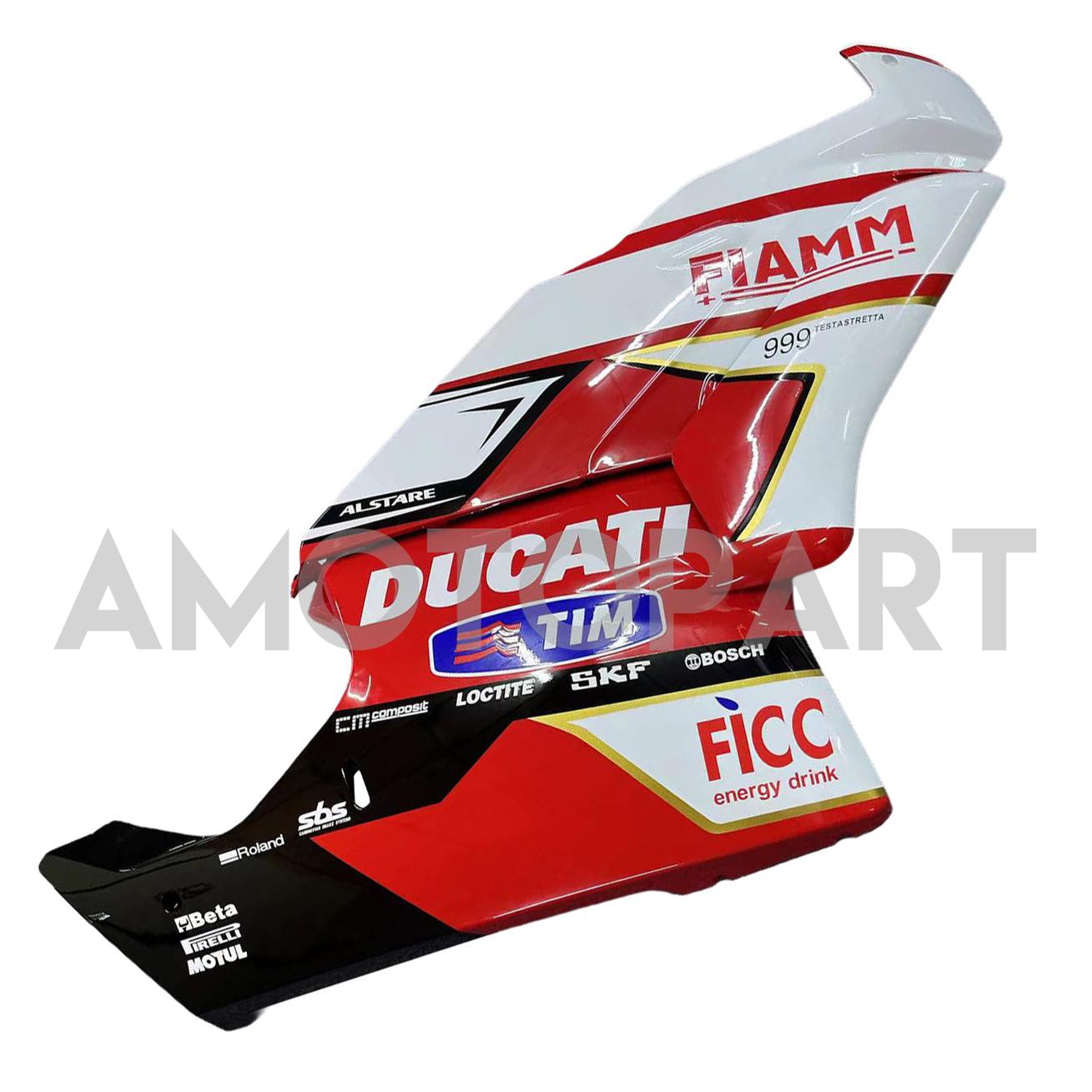 Amotopart 2003 2004 Ducati 999 749 Rosso&Bianco Style1 Kit carena