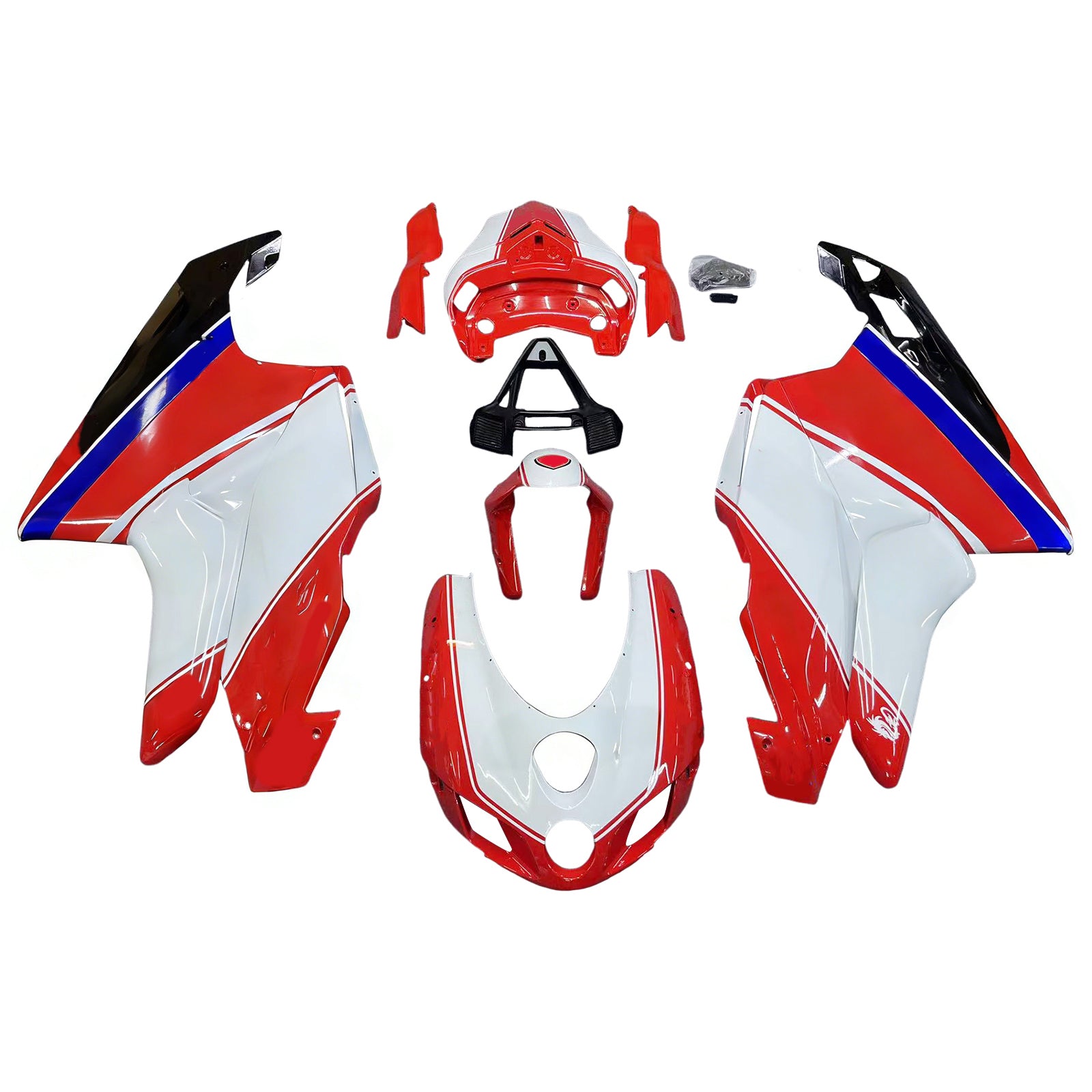 Amotopart Ducati 2005-2006 999/749 Red Mix White Fairing Kit