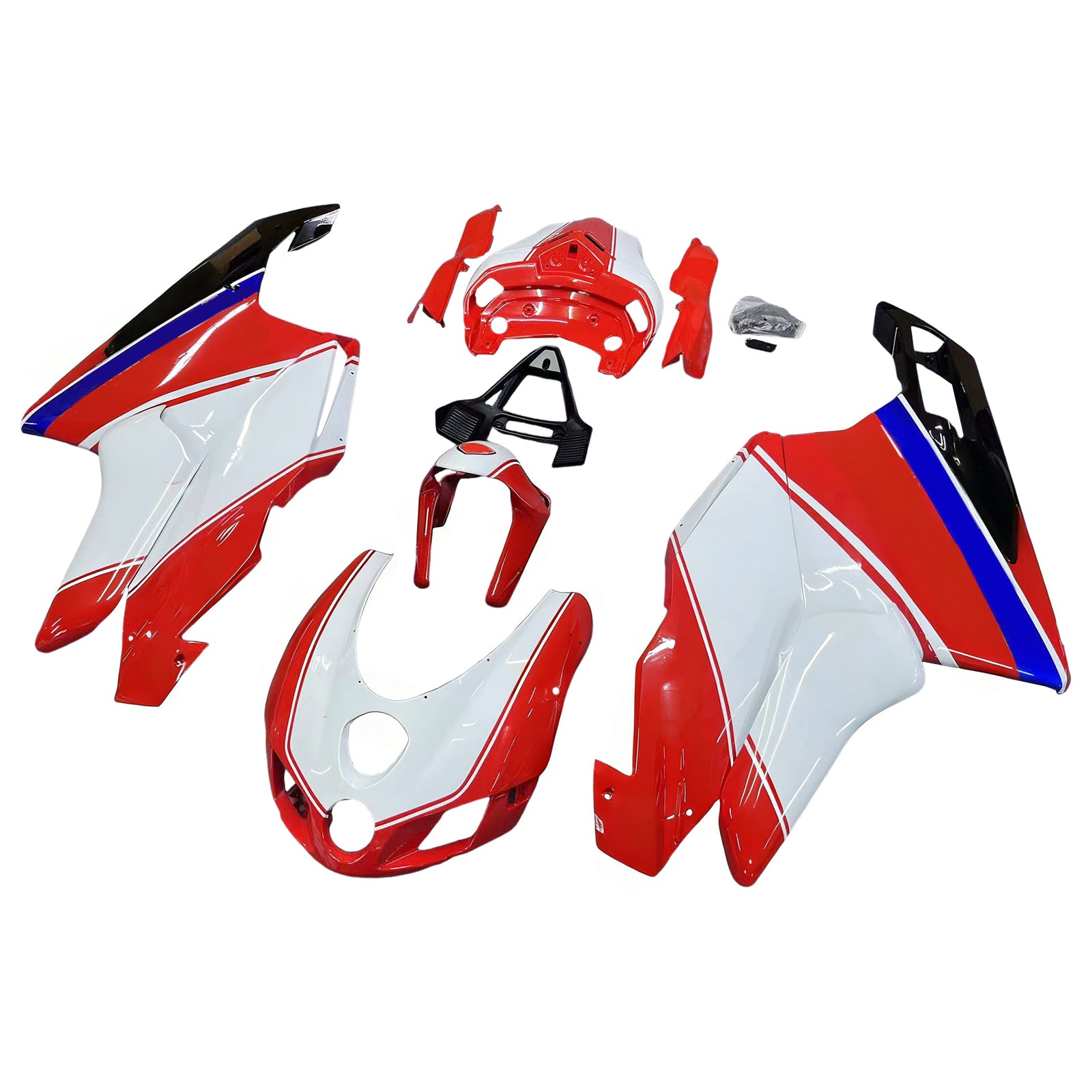 Amotopart Ducati 2005-2006 999/749 Red Mix White Fairing Kit