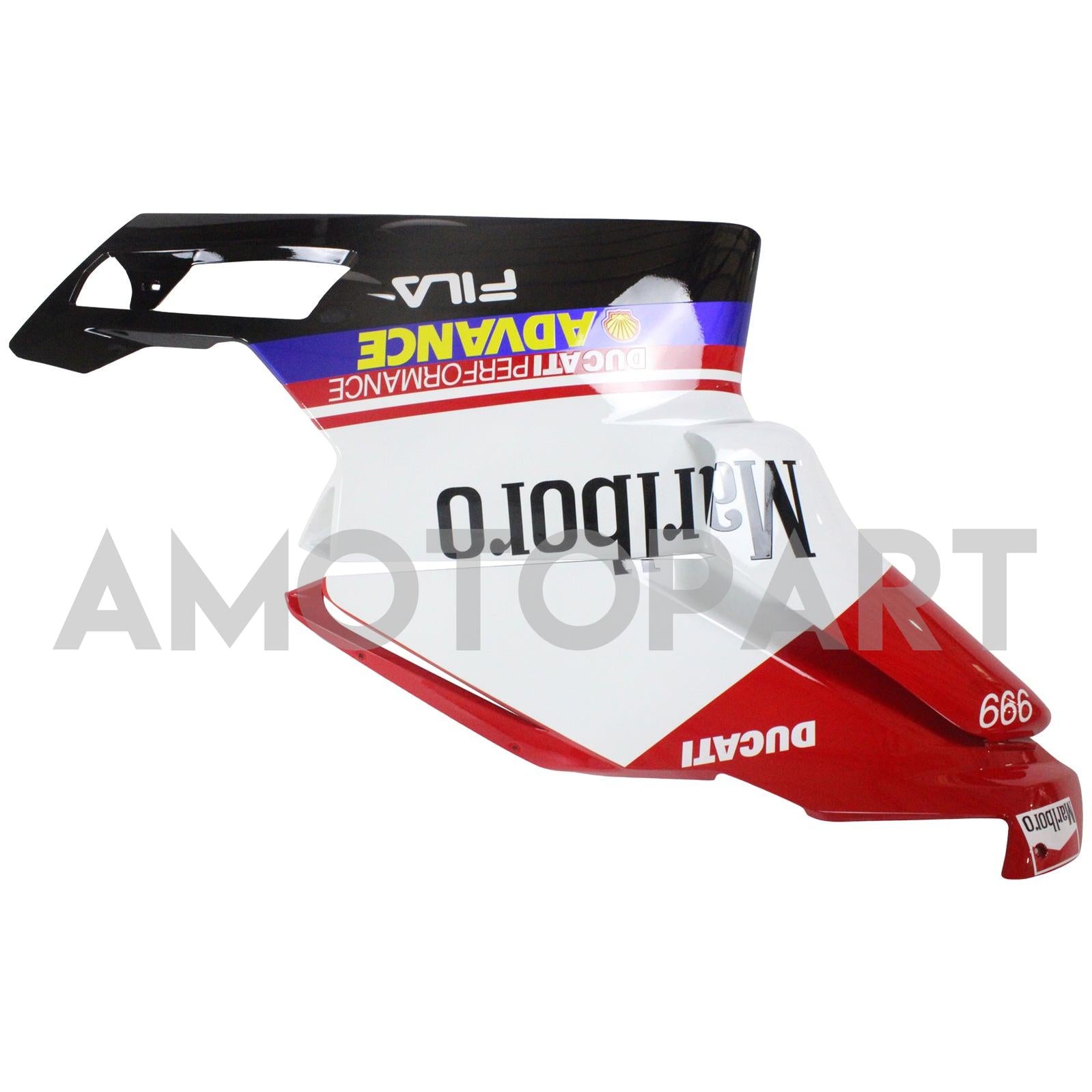Kit Carenado Amotopart Ducati 2005-2006 999/749 Blanco Rojo