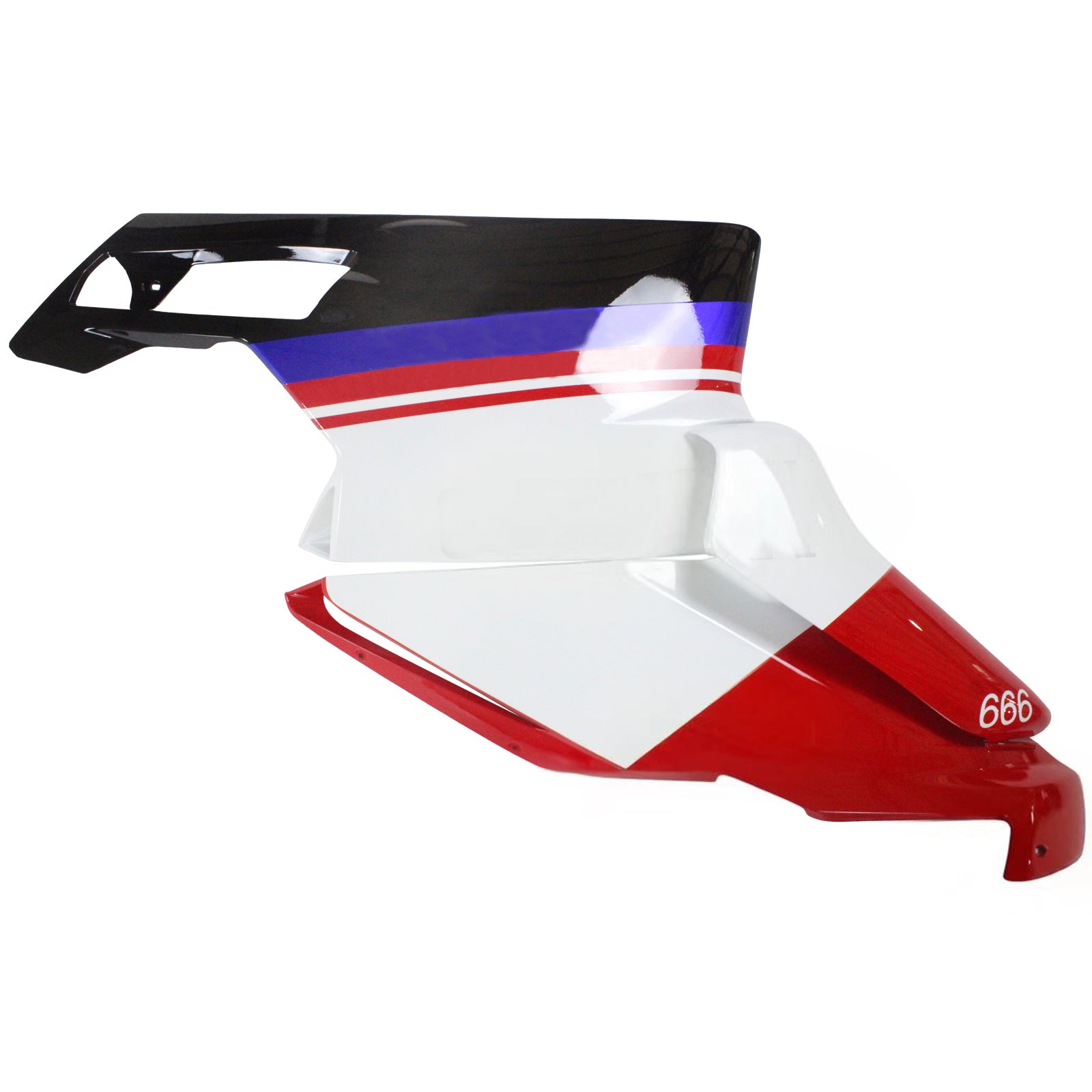 Amotopart Ducati 2005-2006 999/749 Kit de carénage rouge blanc