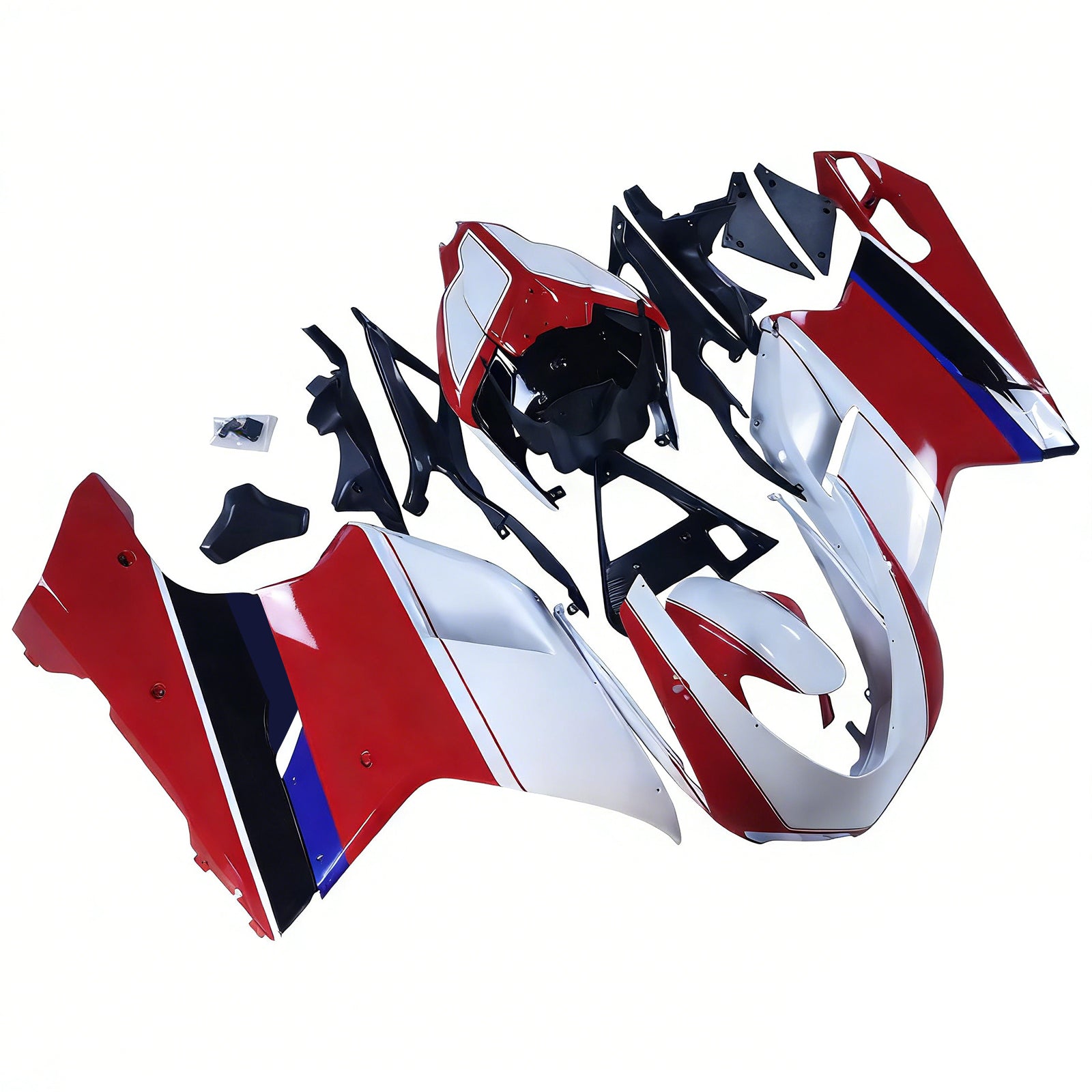 Amotopart 2007-2011 Ducati 1098/1198/848 Kit de carénage blanc rouge