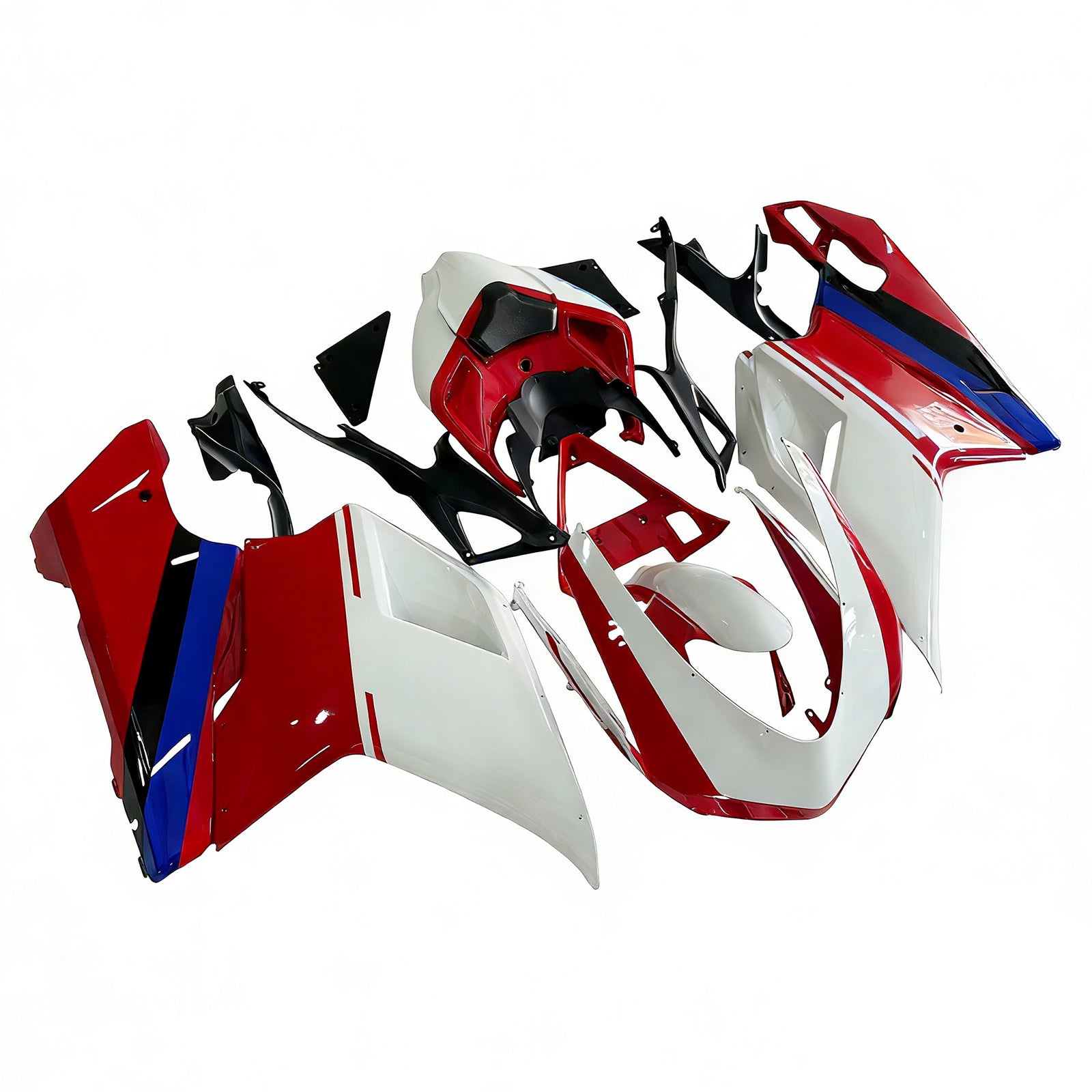 Amotopart 全年式 Ducati 1098 1198 848 マルチロゴ フェアリングキット