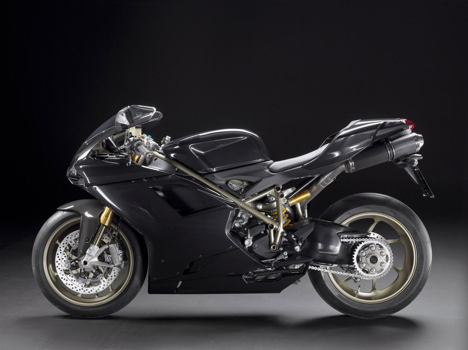 Amotopart Alle år Ducat 1198 Black Fairing Kit