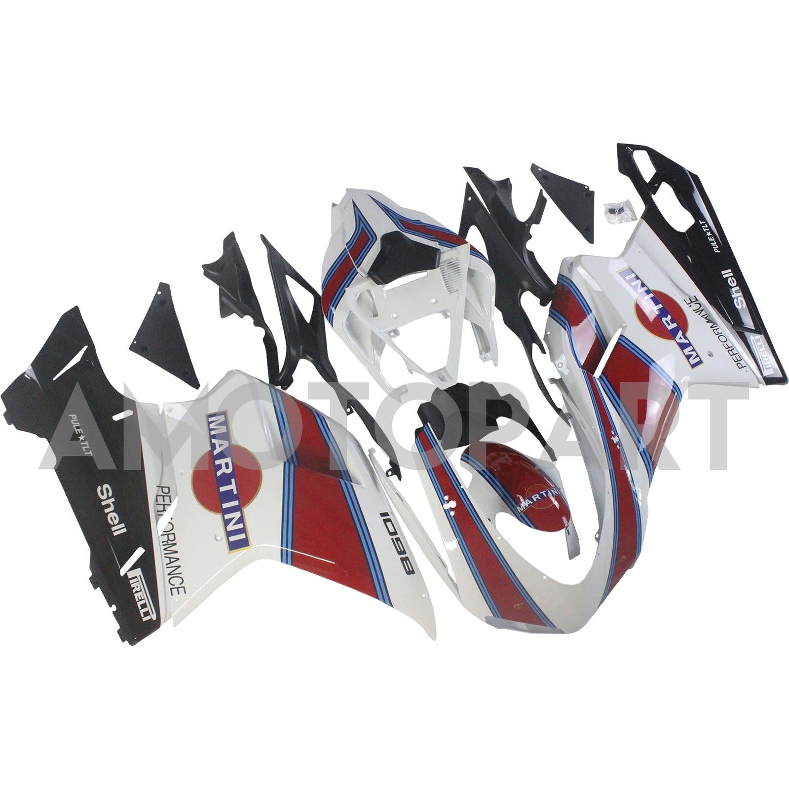 Amotopart All Years Ducati 1098 848 1198 Fairing Kit