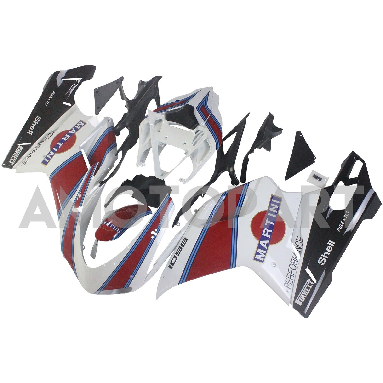 Amotopart All Years Ducati 1098 848 1198 Fairing Kit