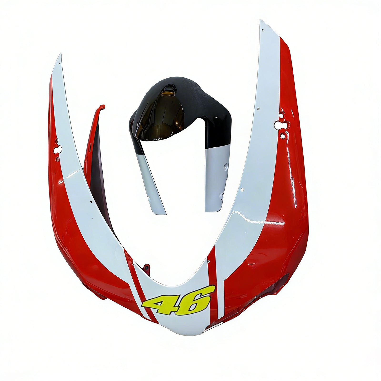 Amotopart Verkleidungsset für alle Baujahre Ducati 1098 1198 848, glänzend rot-weiß