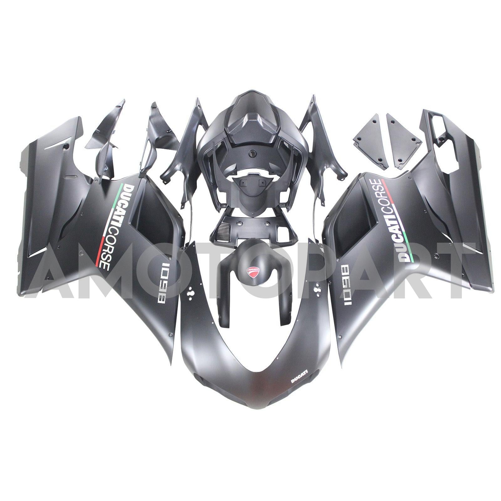 Amotopart Ducati alle Jahre 1098 Mattschwarzverkleidungskit