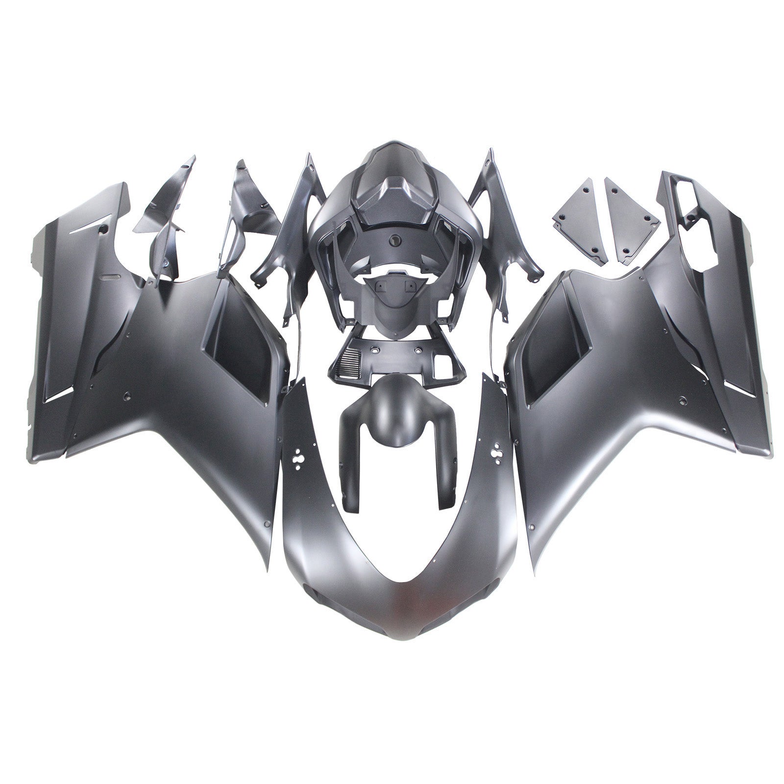 Amotopart Ducati All Years 1098 Matte Black Fairing Kit