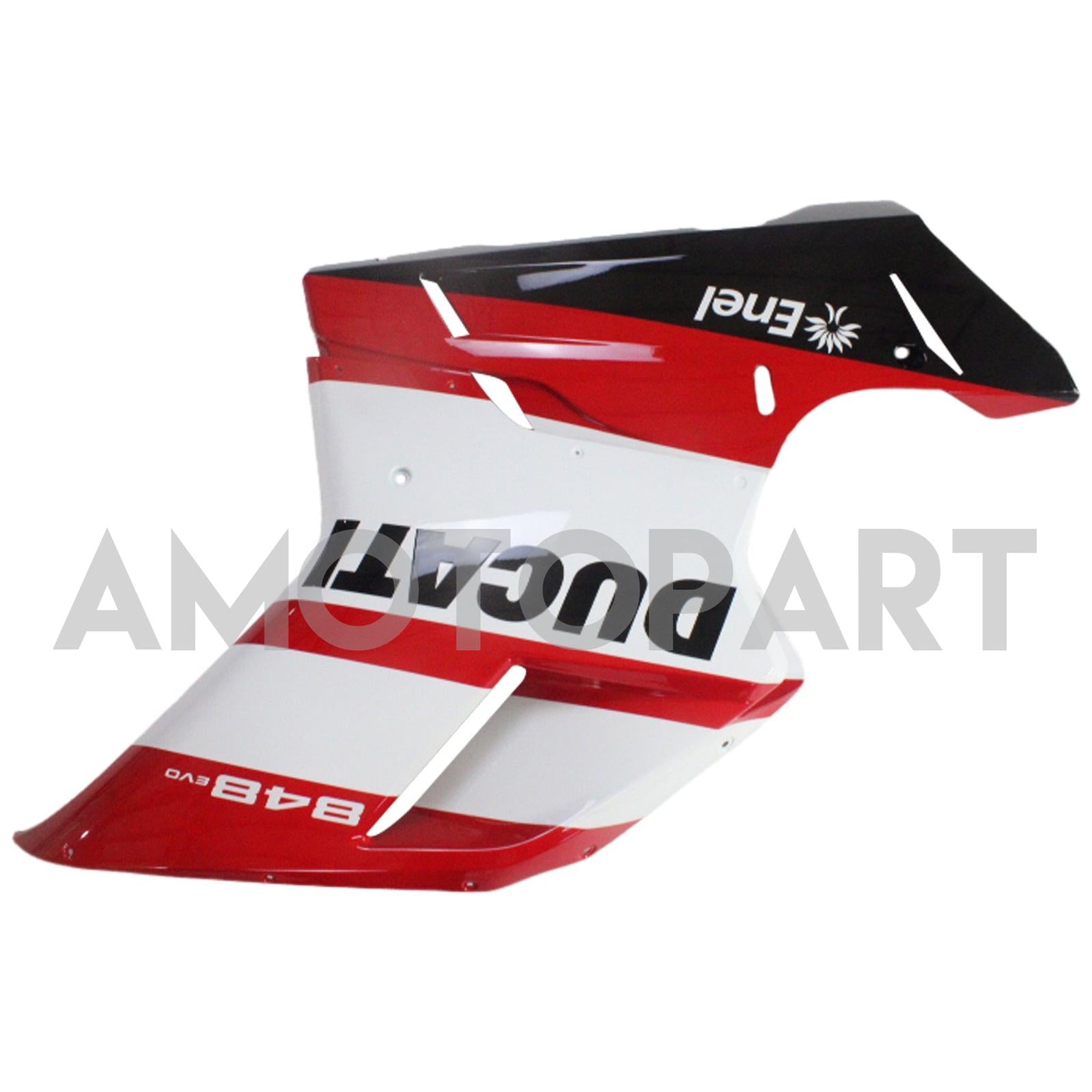 Amotopart Kit carena Ducati 1098 1198 848 Style 5 rosso e bianco per tutti gli anni