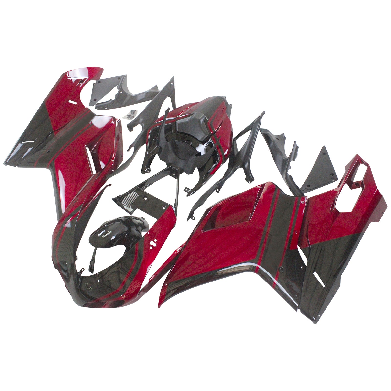 Amotopart All Years Ducati 1098 1198 848 Tmavě červená kapotáž