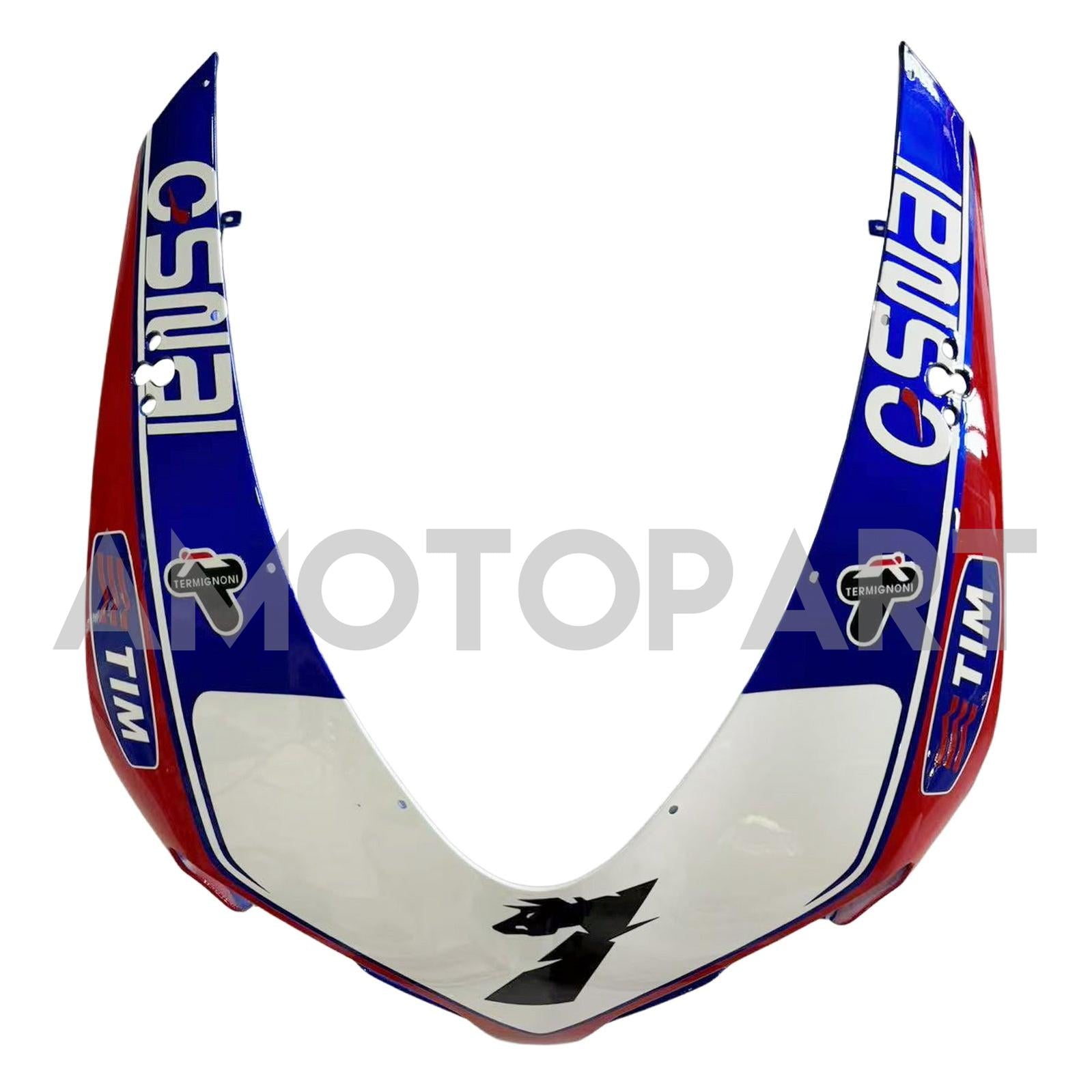 Amotopart alle jaren Ducati 1098 1198 848 Red & Blue Style2 Fairing Kit
