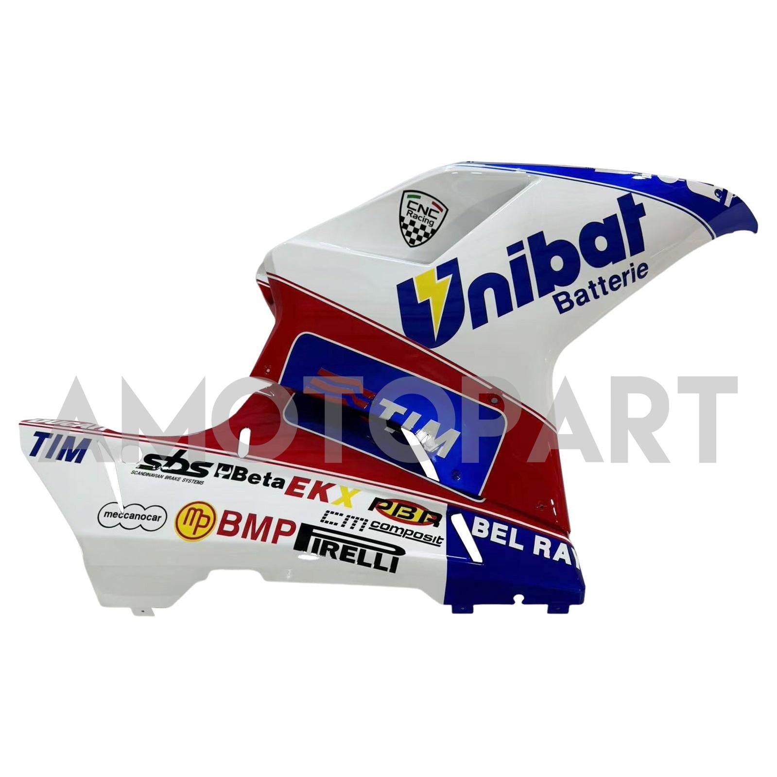 Amotopart alle jaren Ducati 1098 1198 848 Red & Blue Style2 Fairing Kit