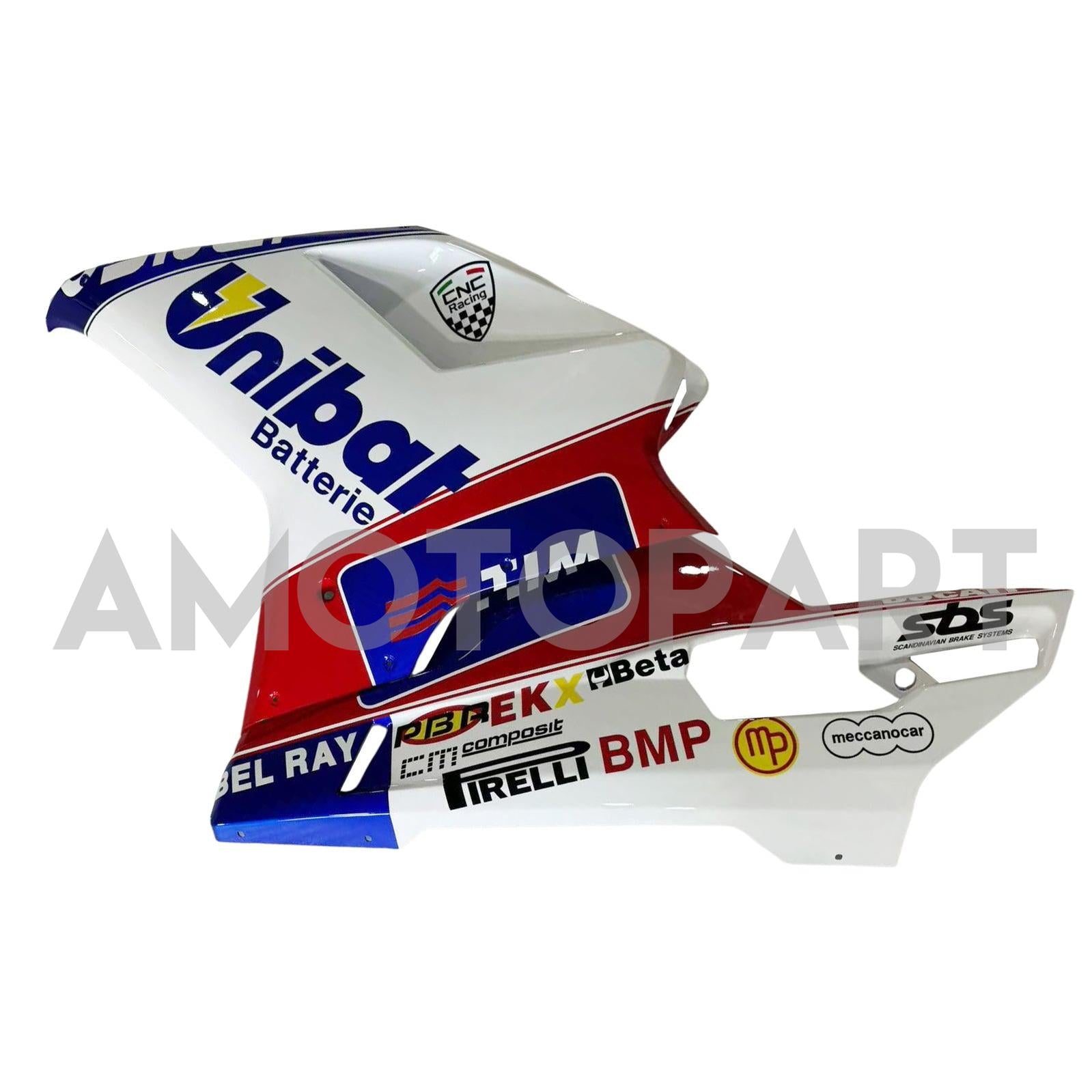 Amotopart alle jaren Ducati 1098 1198 848 Red & Blue Style2 Fairing Kit