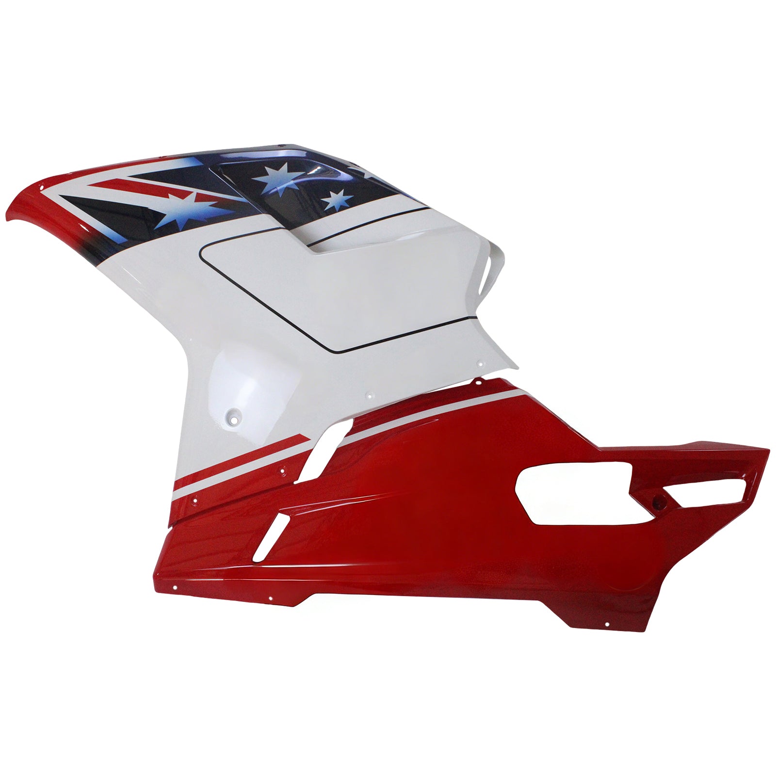 Amotopart All Years Ducati 1098 1198 848 Red&White Style7 Fairing Kit