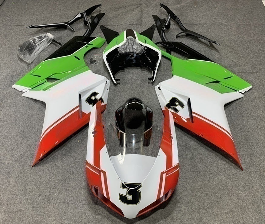 Amotopart alle Jahre Ducati 1098 1198 848 Schwarz Weiß Rot Grün Verkleidungsset