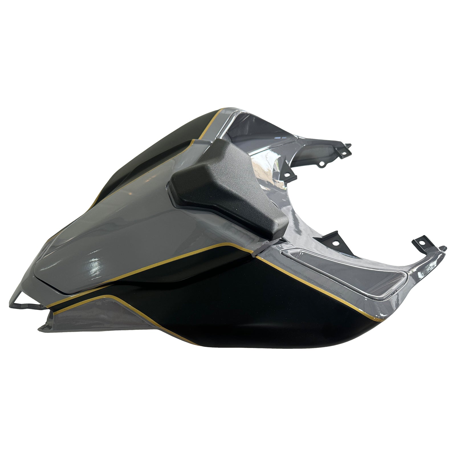 Amotopart All Years Ducati 1098/1198/848 Glossy Gray Black Fairing Kit