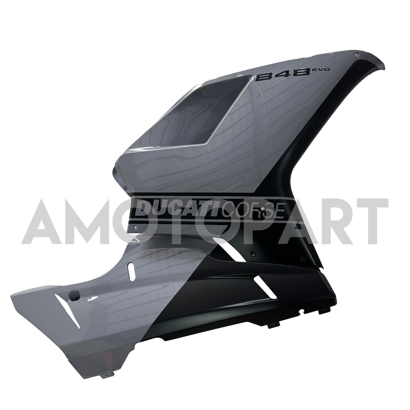 Amotopart 2007-2011 Ducati 1098/1198/848 Glans Gray Black Fairing Kit