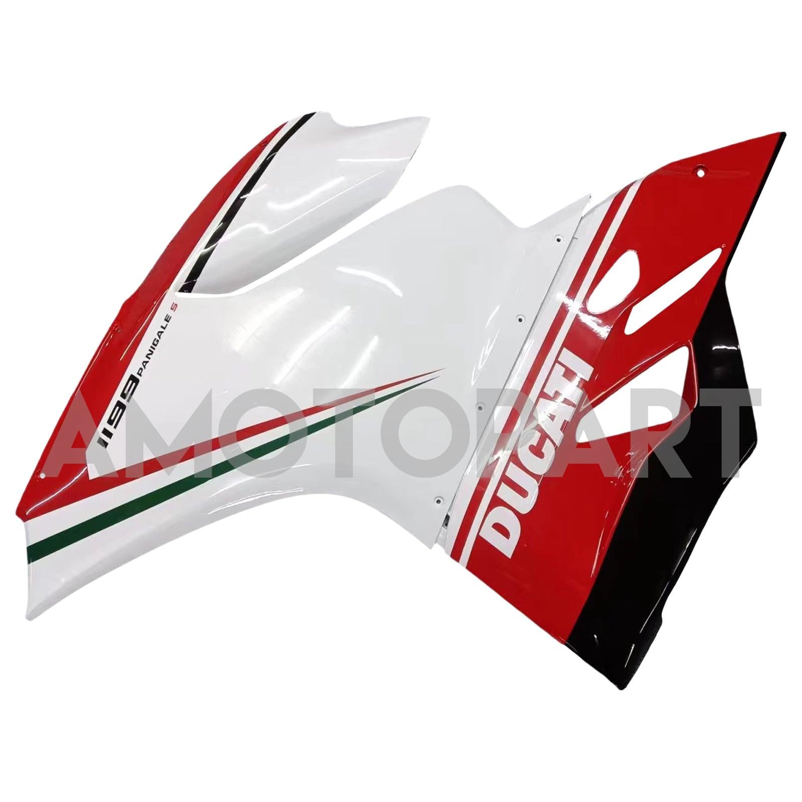 Amotopart Ducati 1199 899 2012-2015 Red & White Fairing Kit