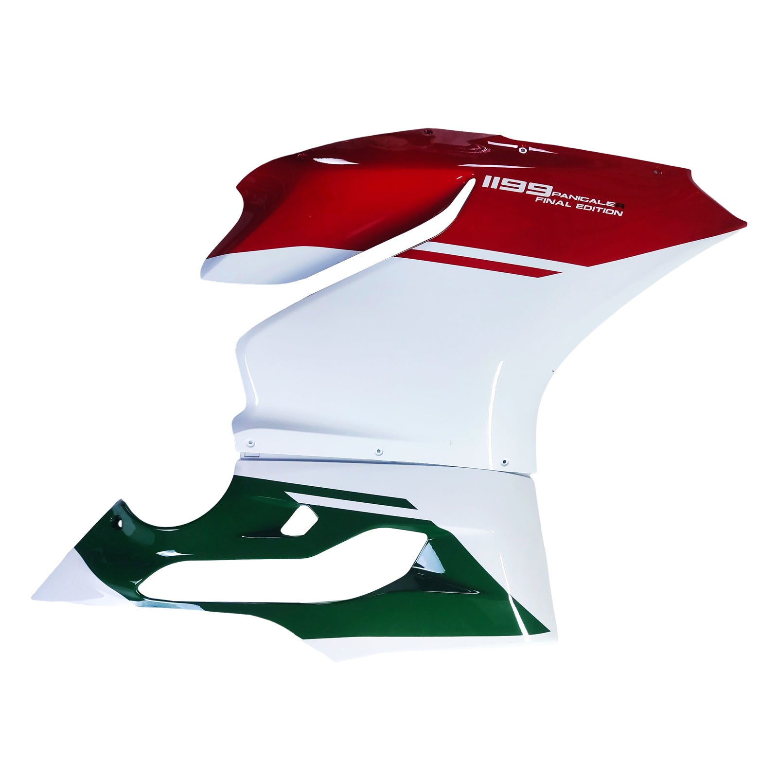 Amotopart 2012-2015 1199/899 Ducati Kit de carenado rojo y verde