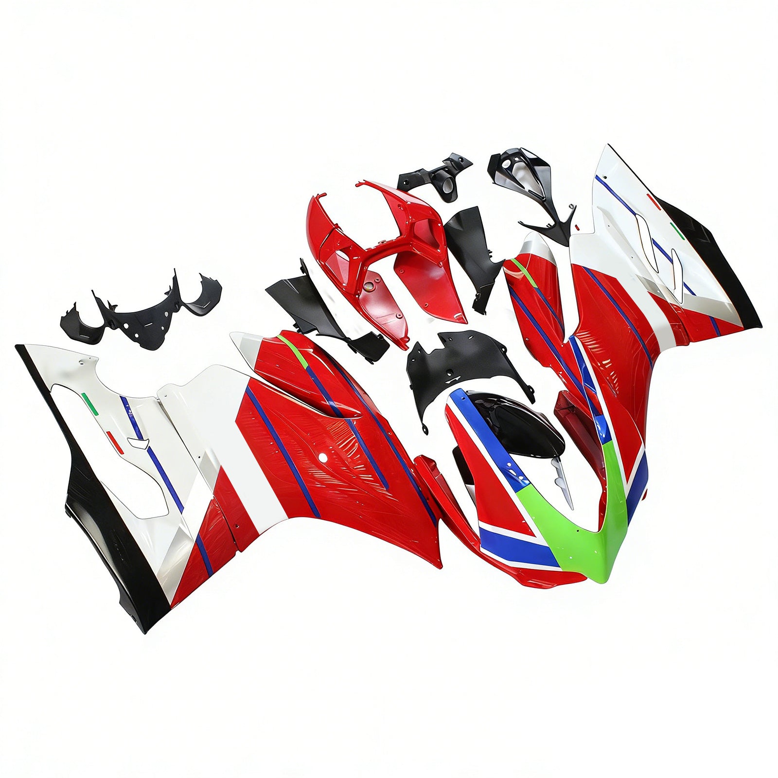 Amotopart Ducati 2012–2015 1199/899 Red Blue Line Verkleidungsset