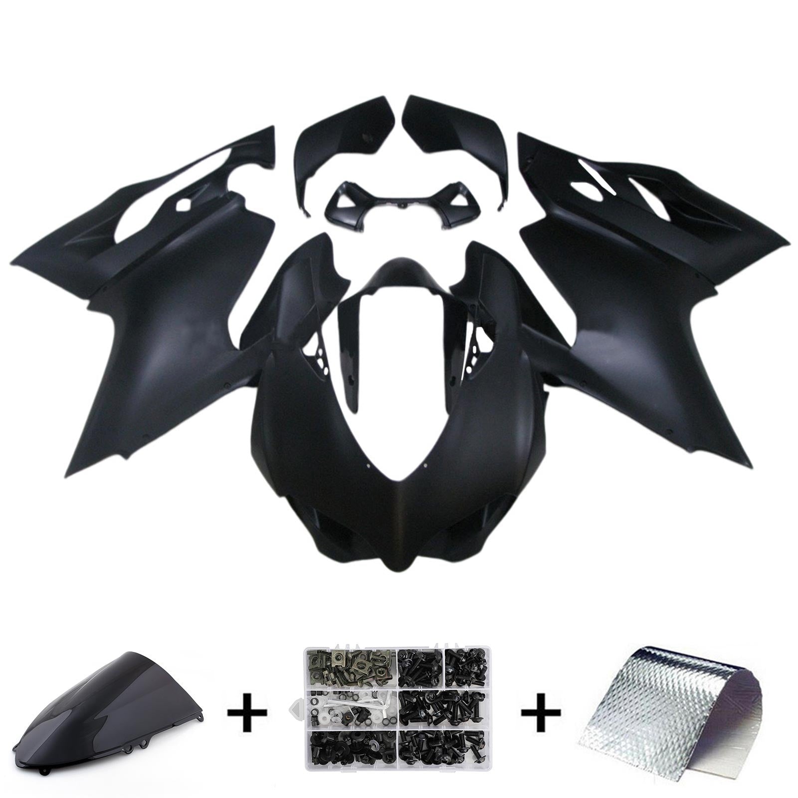 Amotopart 2012-2015 Ducati 1199 899 Mat Black Fairing Kit
